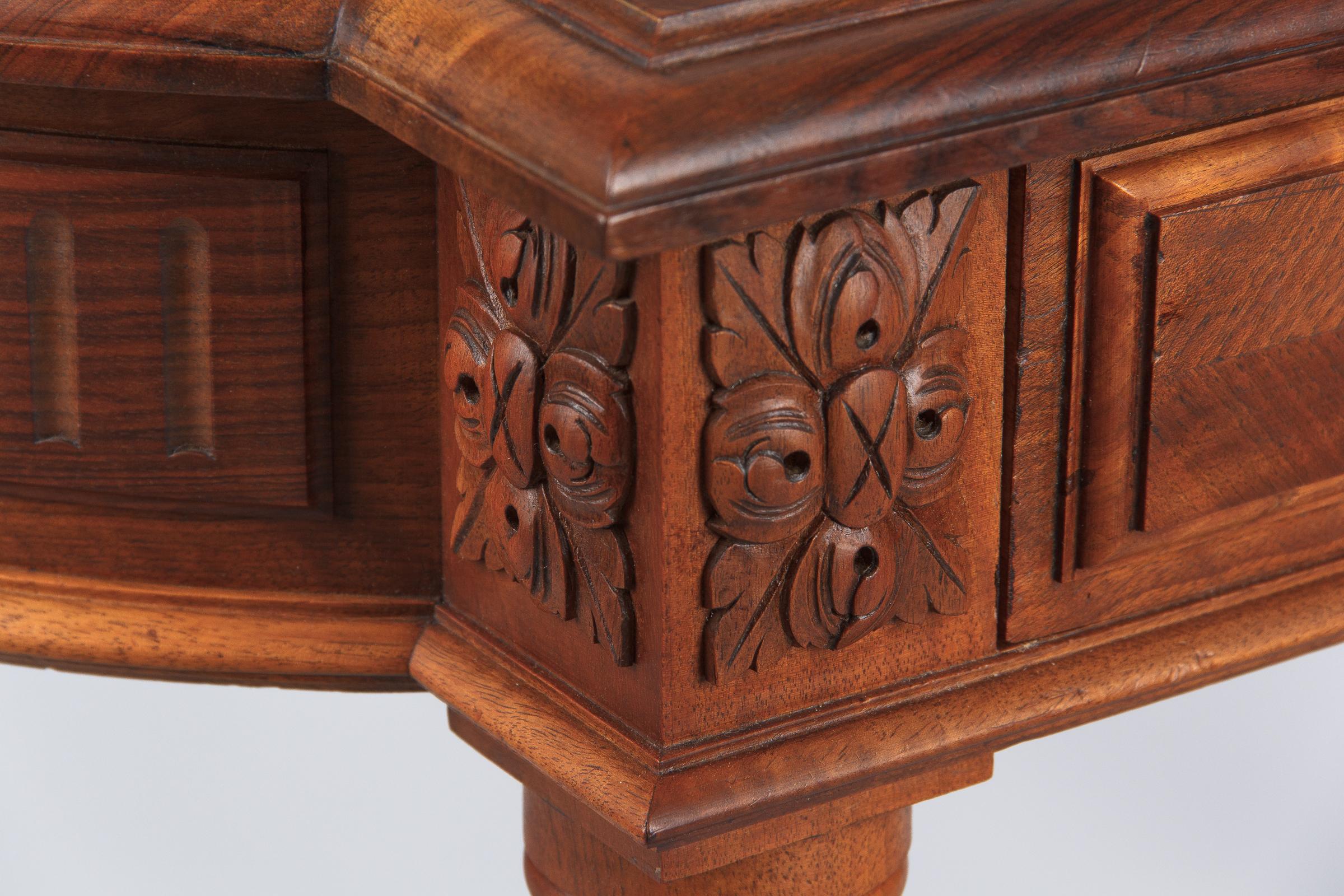 Louis XVI Style Cherrywood Desk, France, Early 1900s 8