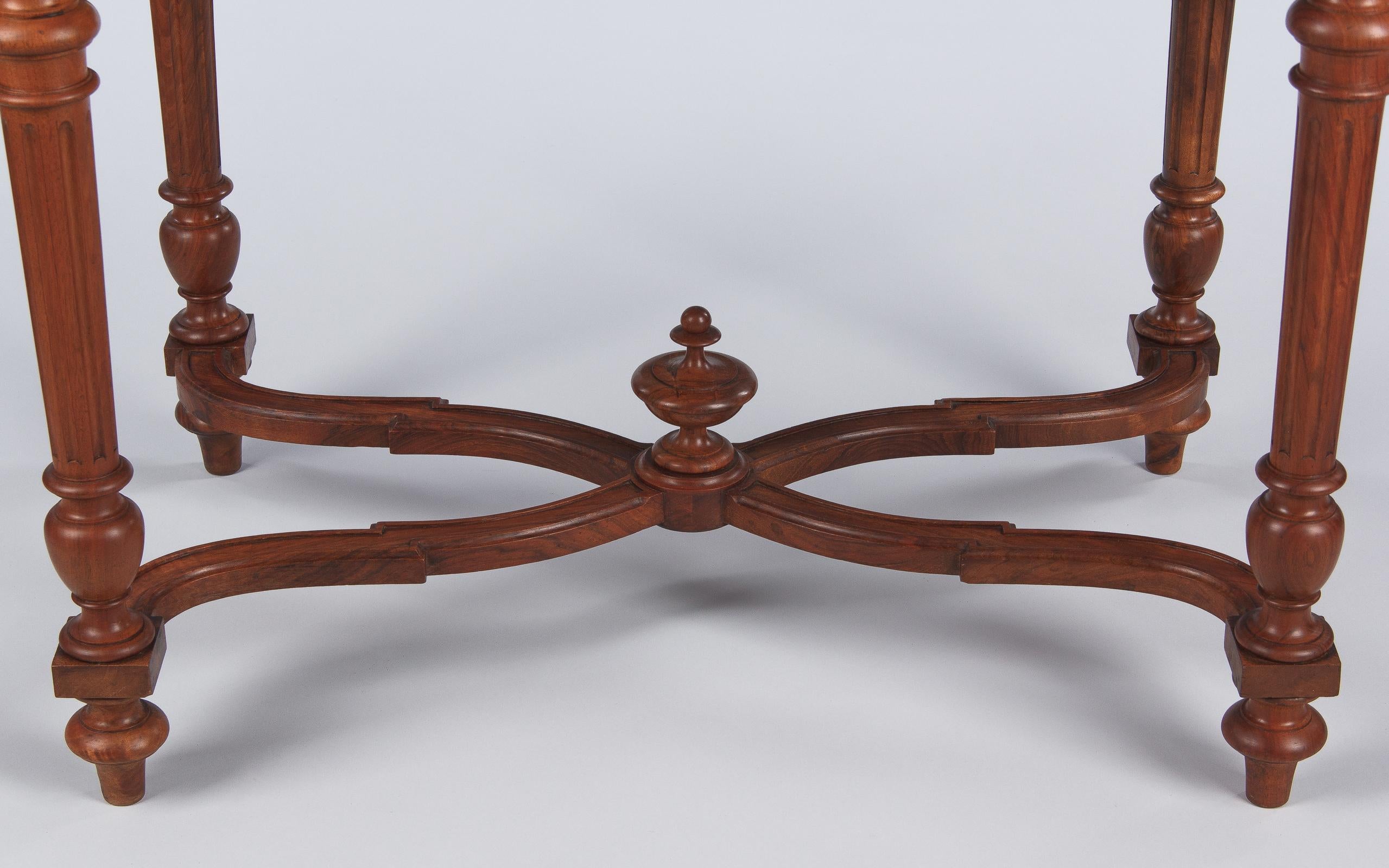 Louis XVI Style Cherrywood Desk, France, Early 1900s 10