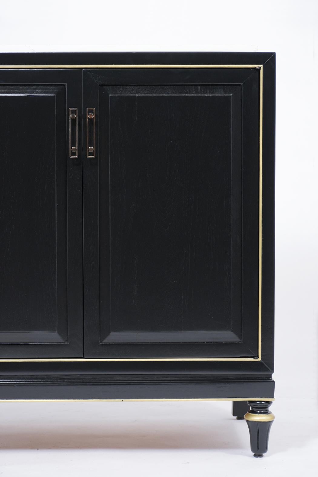 Mahogany Louis XVI Ebonized Chest of Drawers