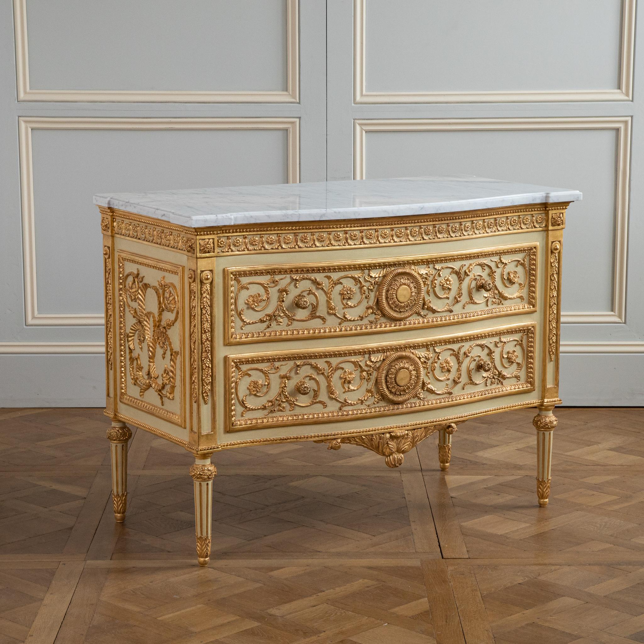 Contemporary Louis XVI Style Chest Of Drawers For Sale
