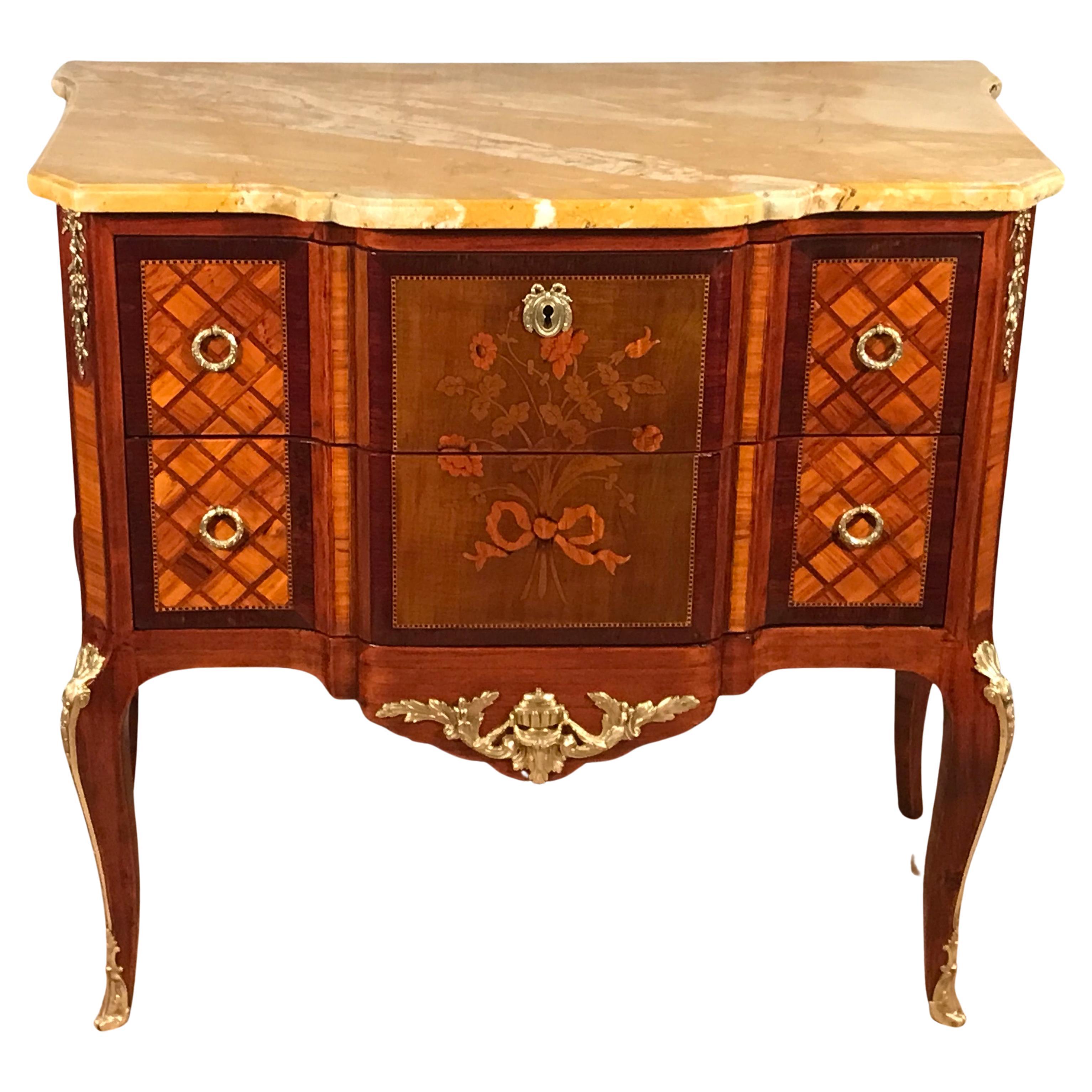 Louis XVI Style Chest of Drawers, France, 19th Century For Sale