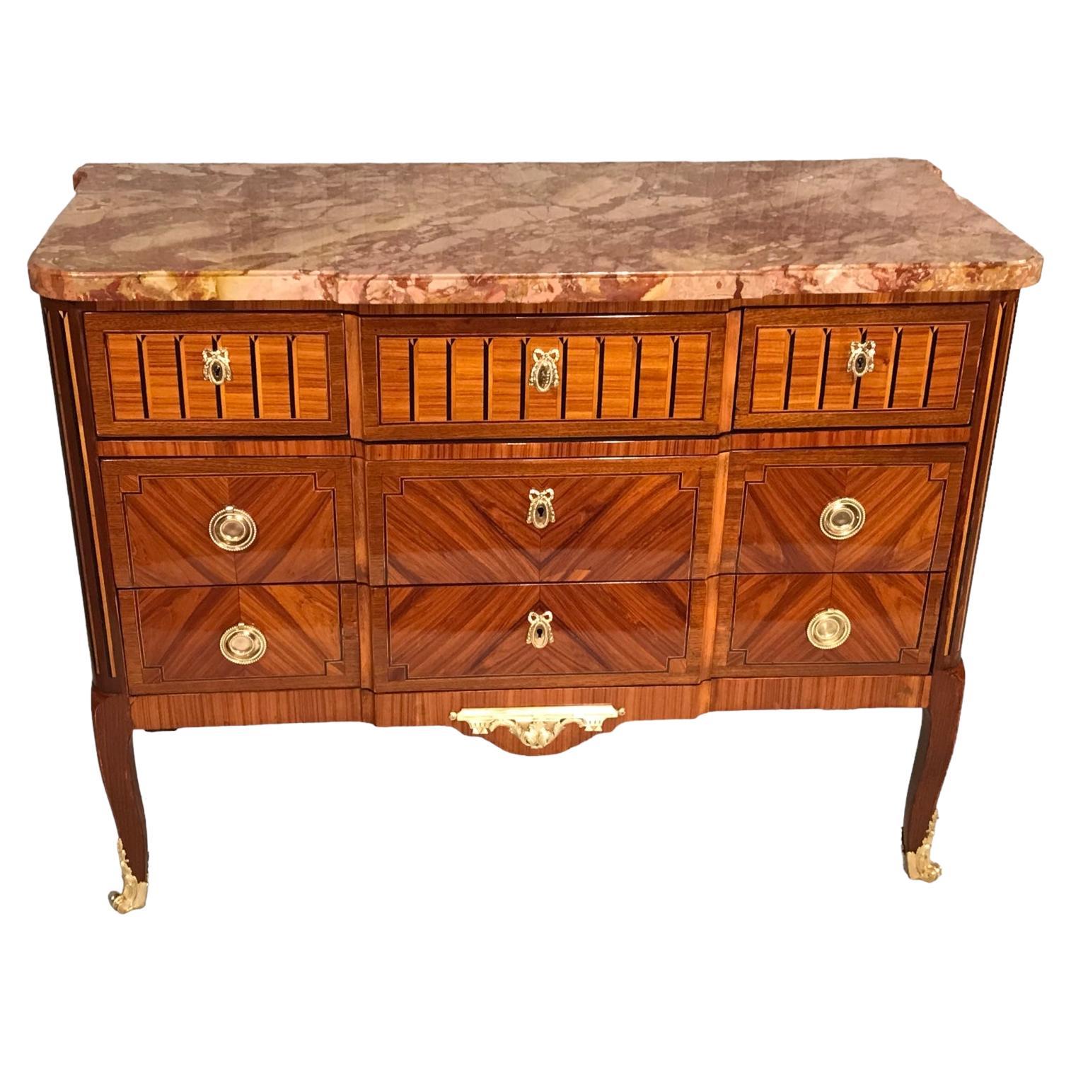 Louis XVI Style Chest of Drawers, France 19th century For Sale