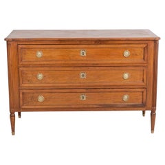 Louis XVI Style Chest Of Drawers In Walnut Circa 1880