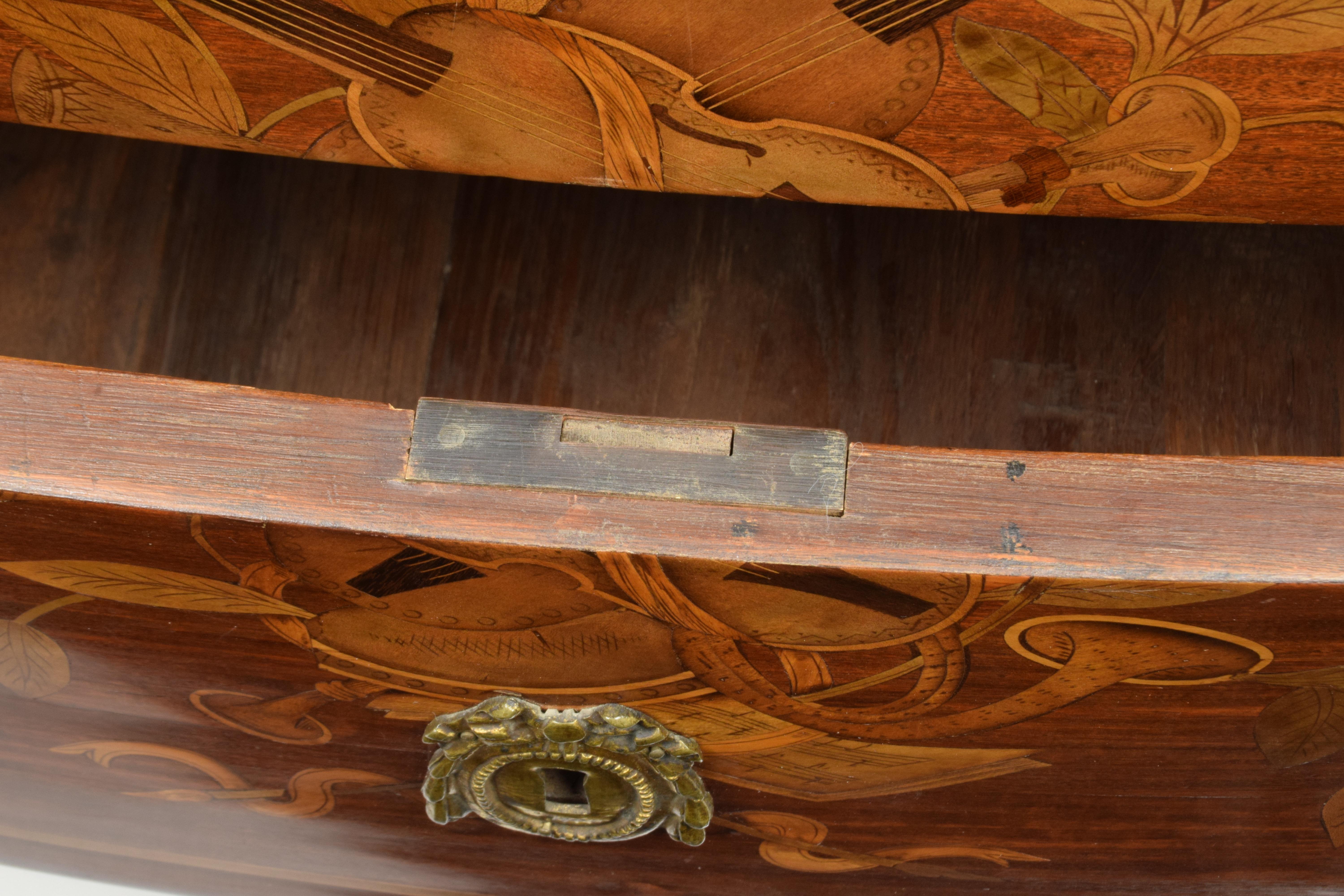 Louis XVI Style Chest of Drawers Late-XIX Century Rosewood Red French Marble For Sale 13