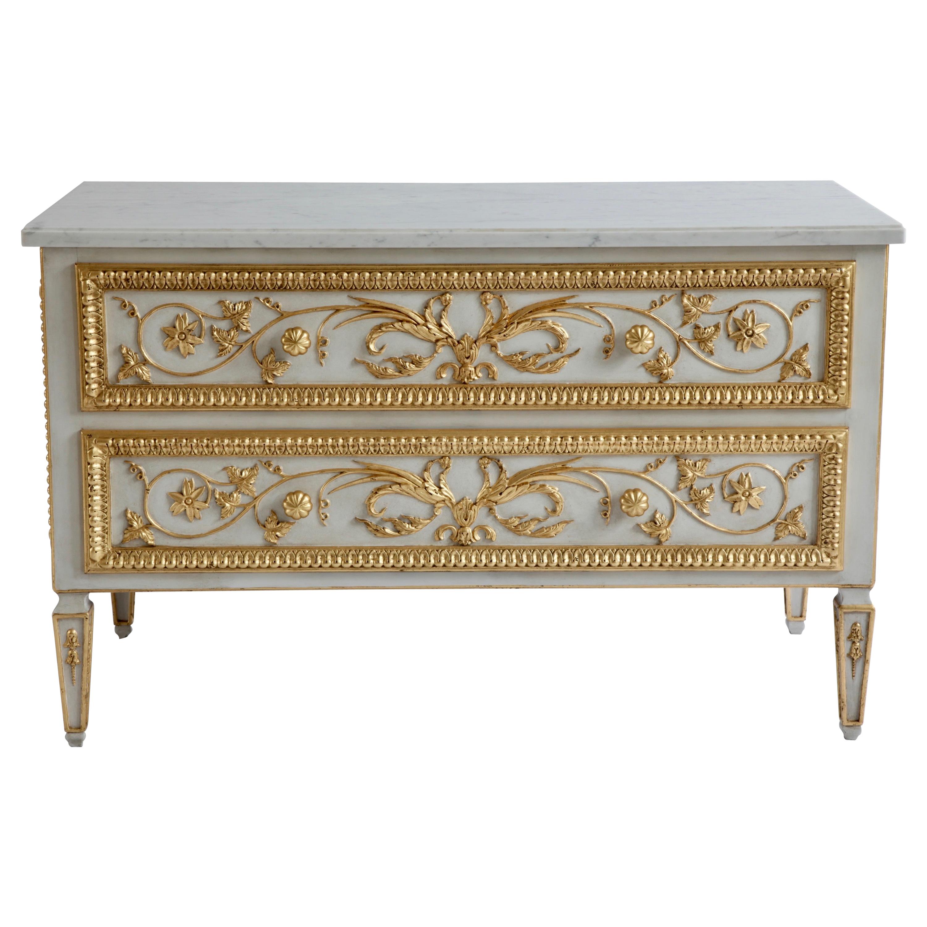 Louis XVI Style Chest of Drawers Made by La Maison London