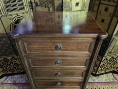 Louis XVI Style Chest of Drawers with Brass Stringing, 20th Century