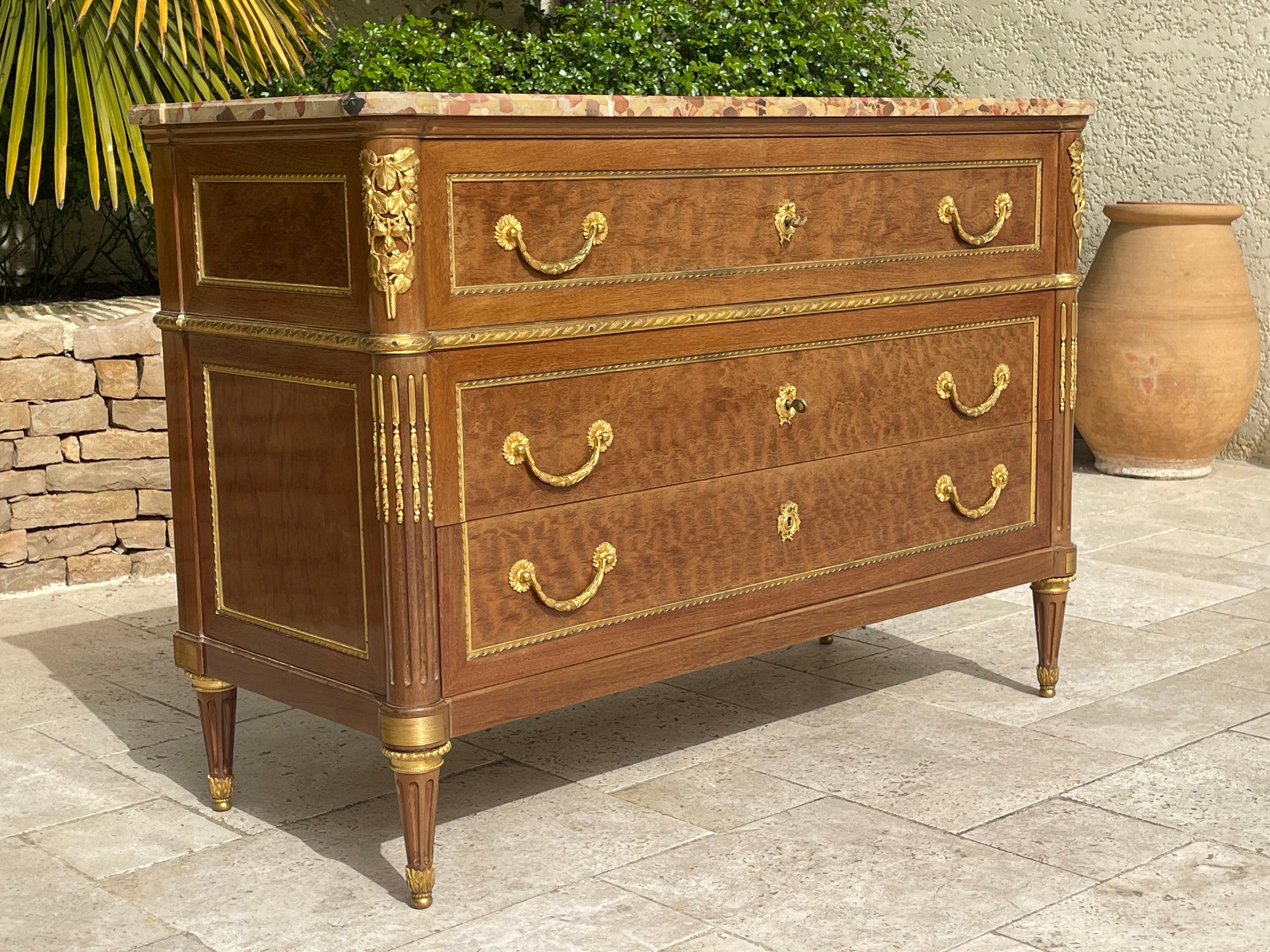 20th Century Louis XVI Style Chest of Drawers, XXth century For Sale