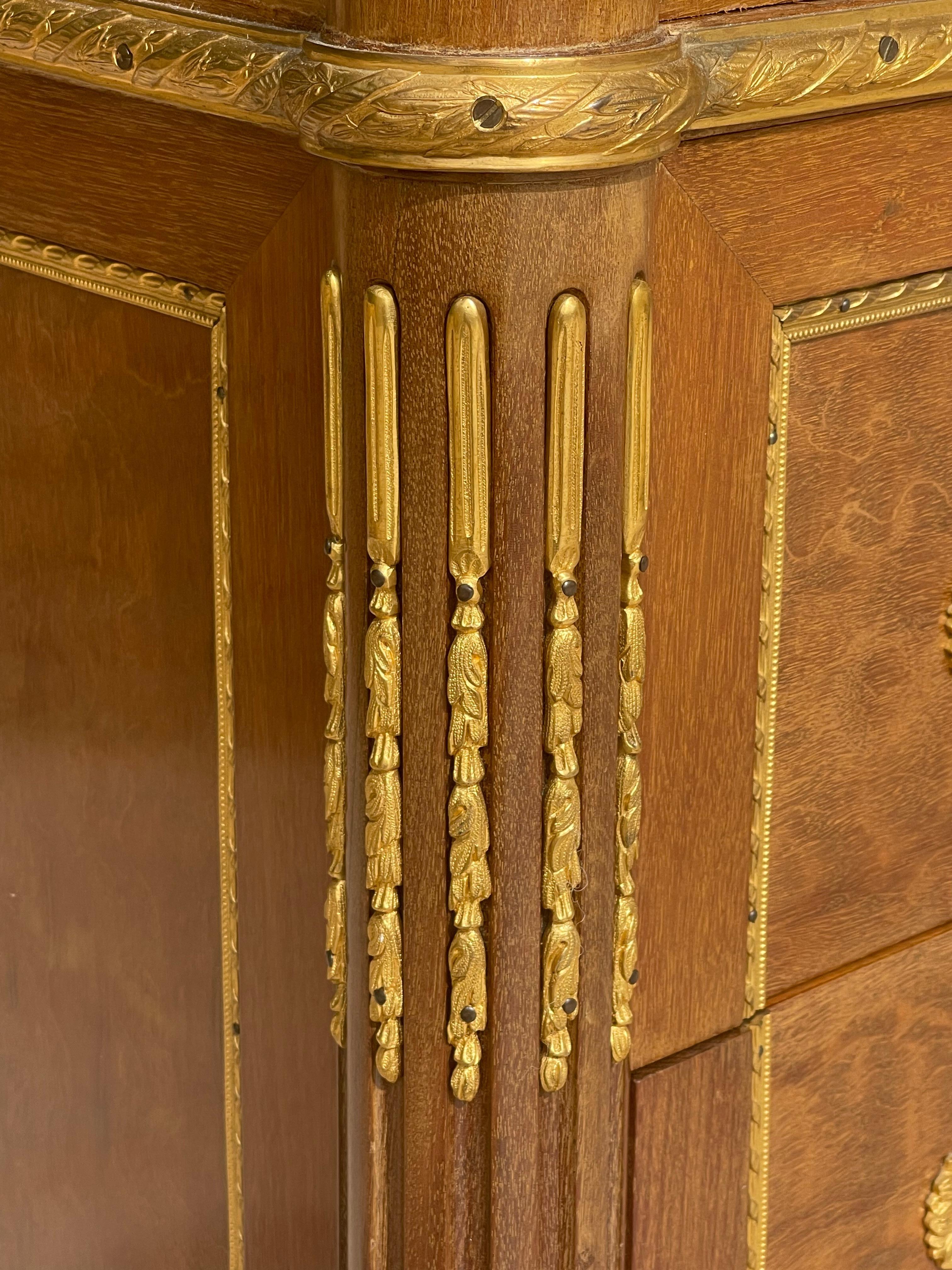 Bronze Louis XVI Style Chest of Drawers, XXth century For Sale