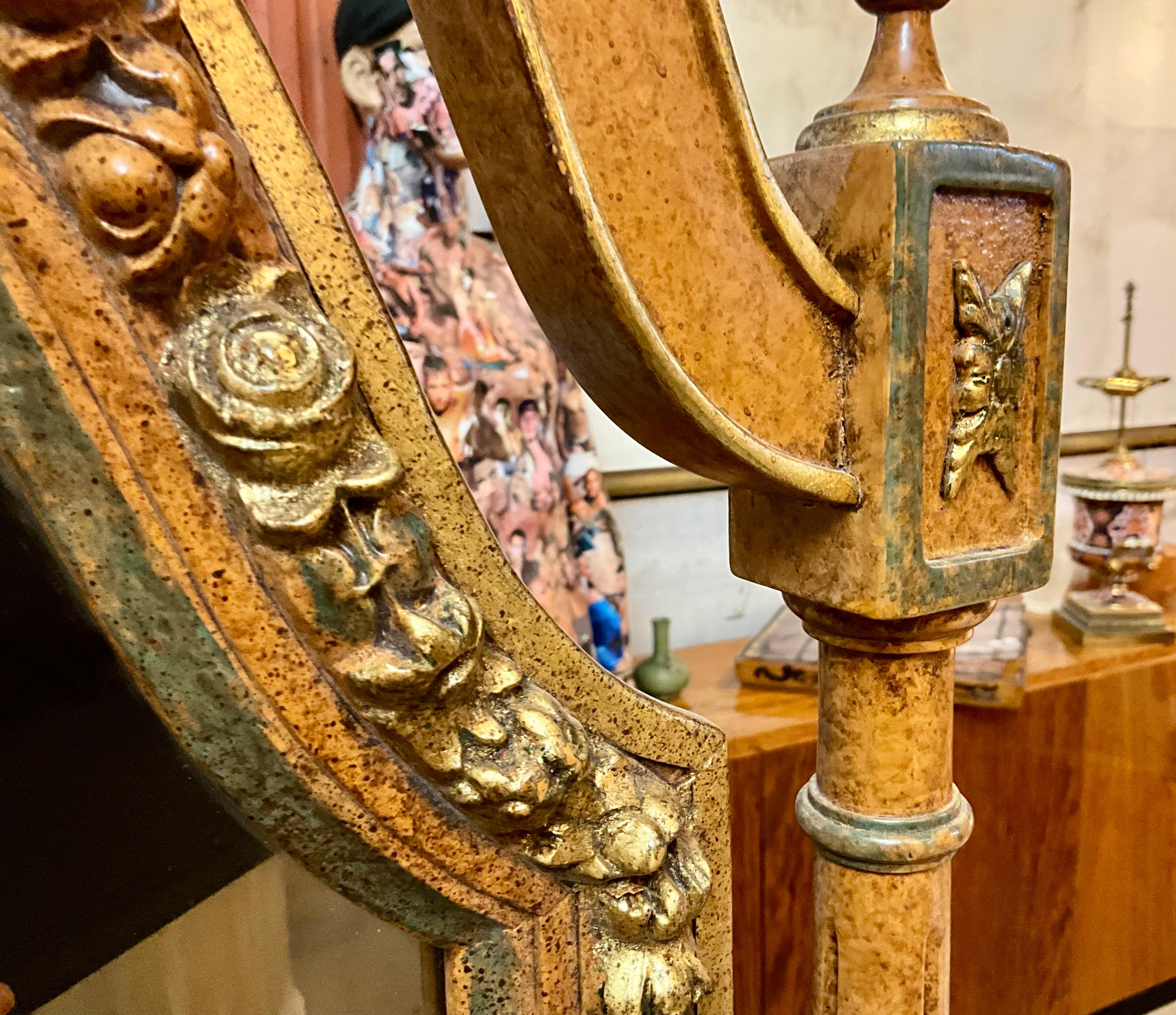 Italian Louis XVI Style Cheval Mirror