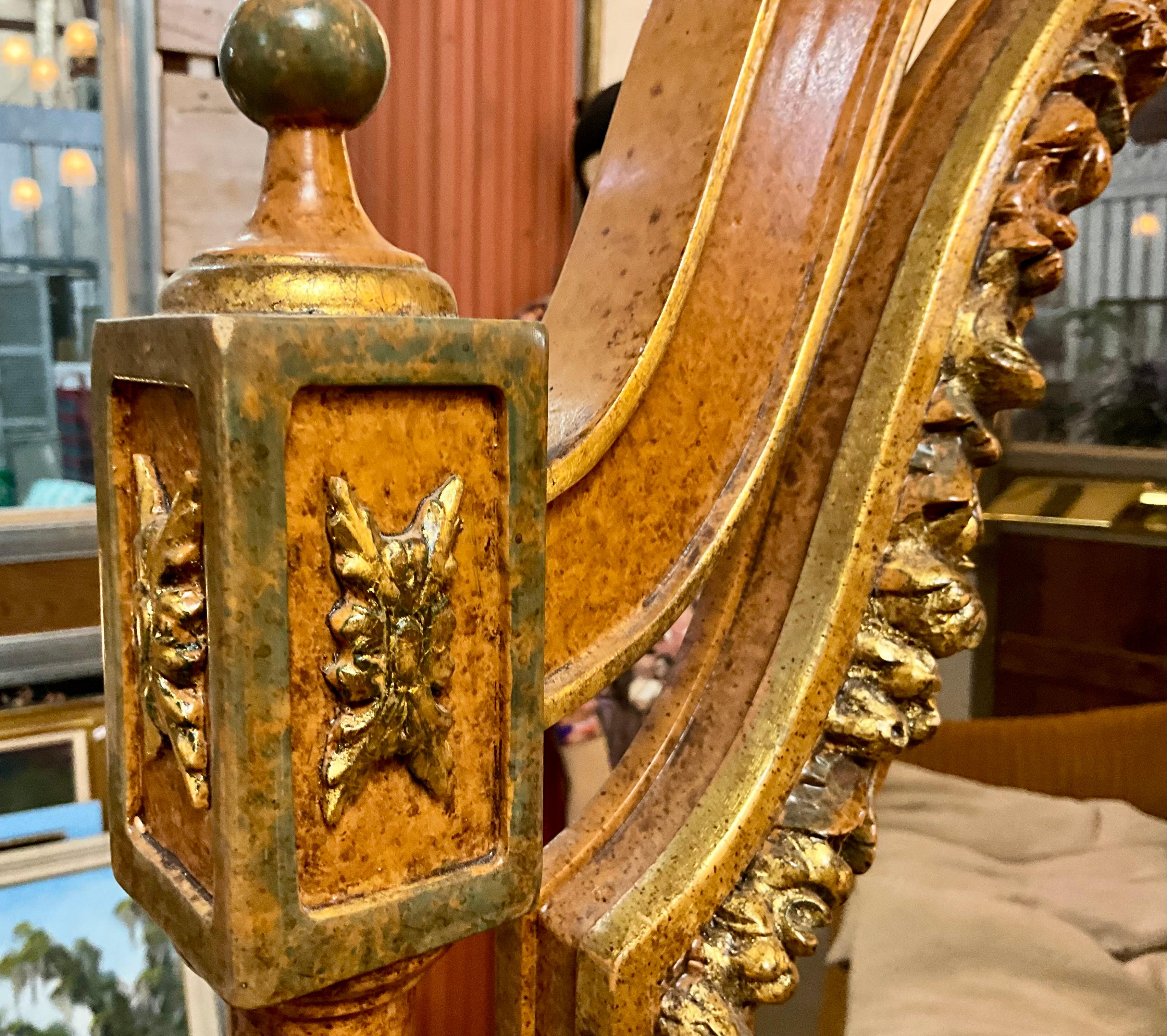 Louis XVI Style Cheval Mirror In Good Condition In West Palm Beach, US