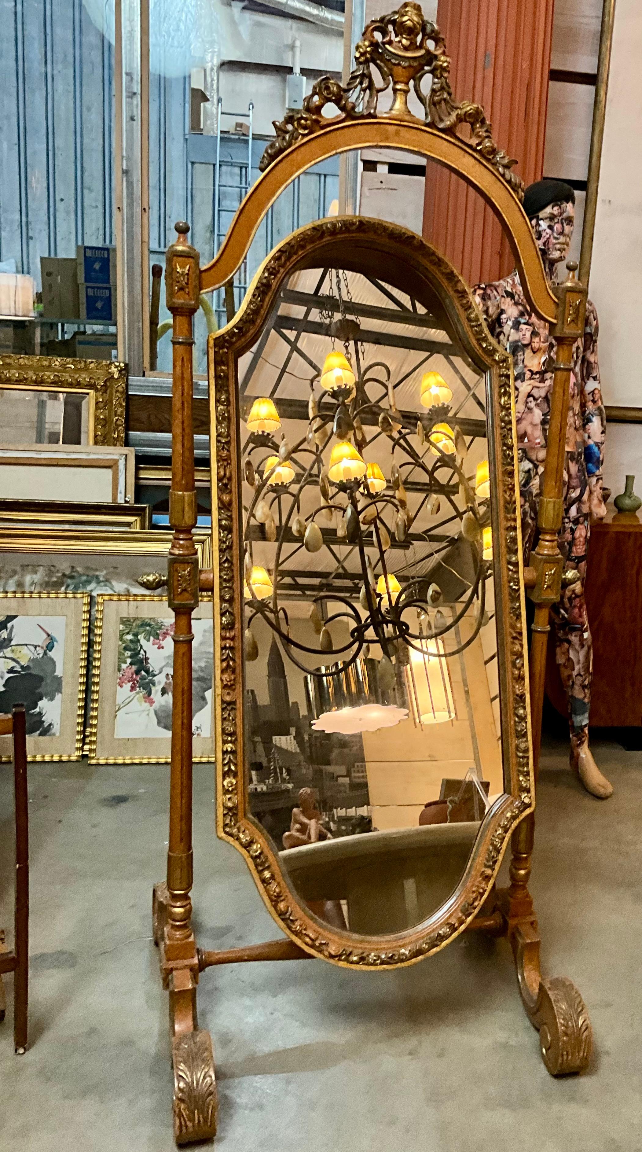 Louis XVI Style Cheval Mirror 3