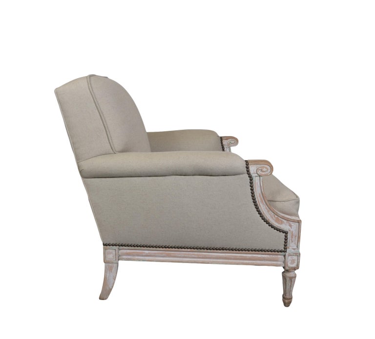 Louis XVI Style Club Chairs In Good Condition For Sale In Pasadena, CA