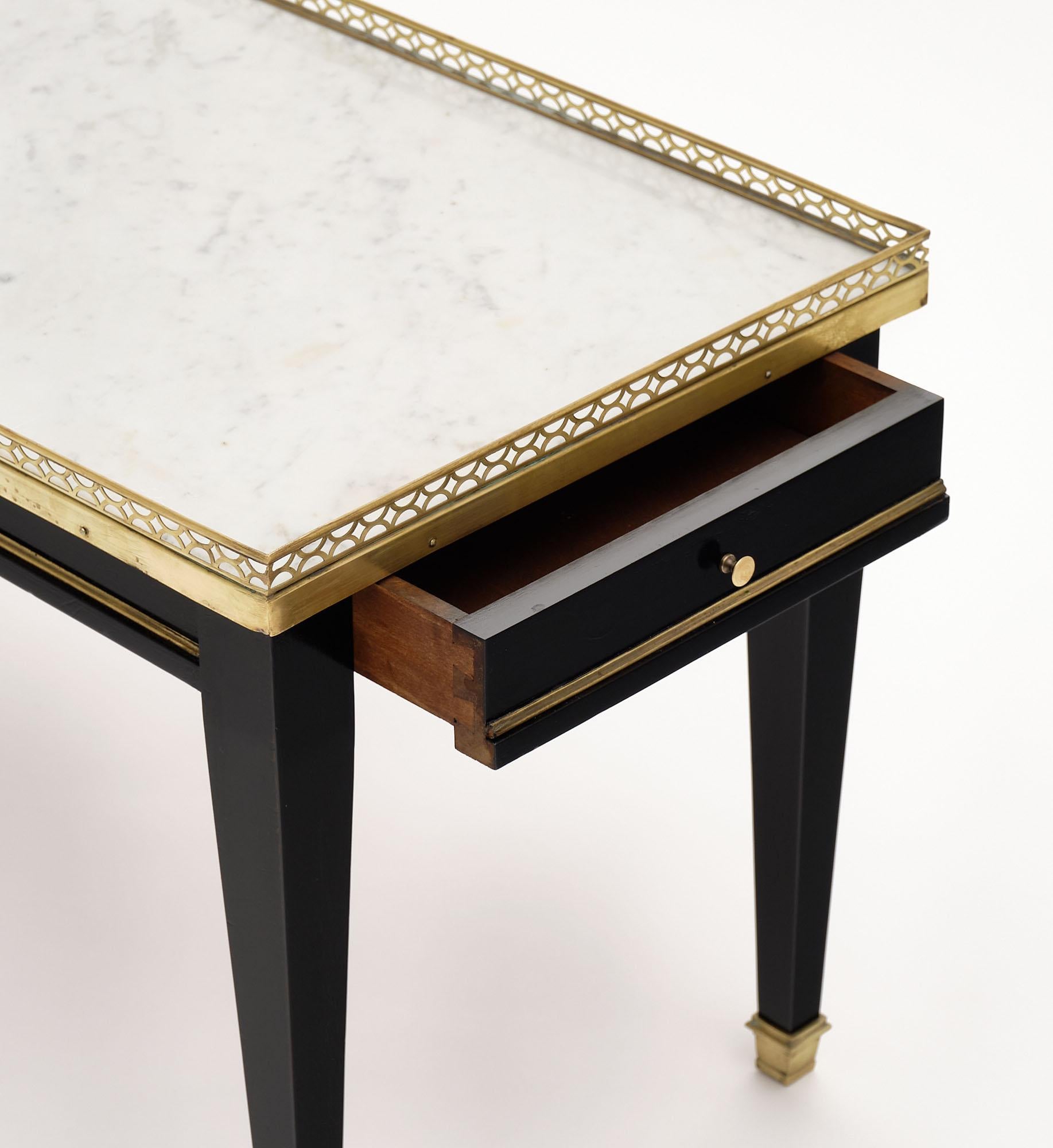 Ebonized Louis XVI Style Coffee Table For Sale