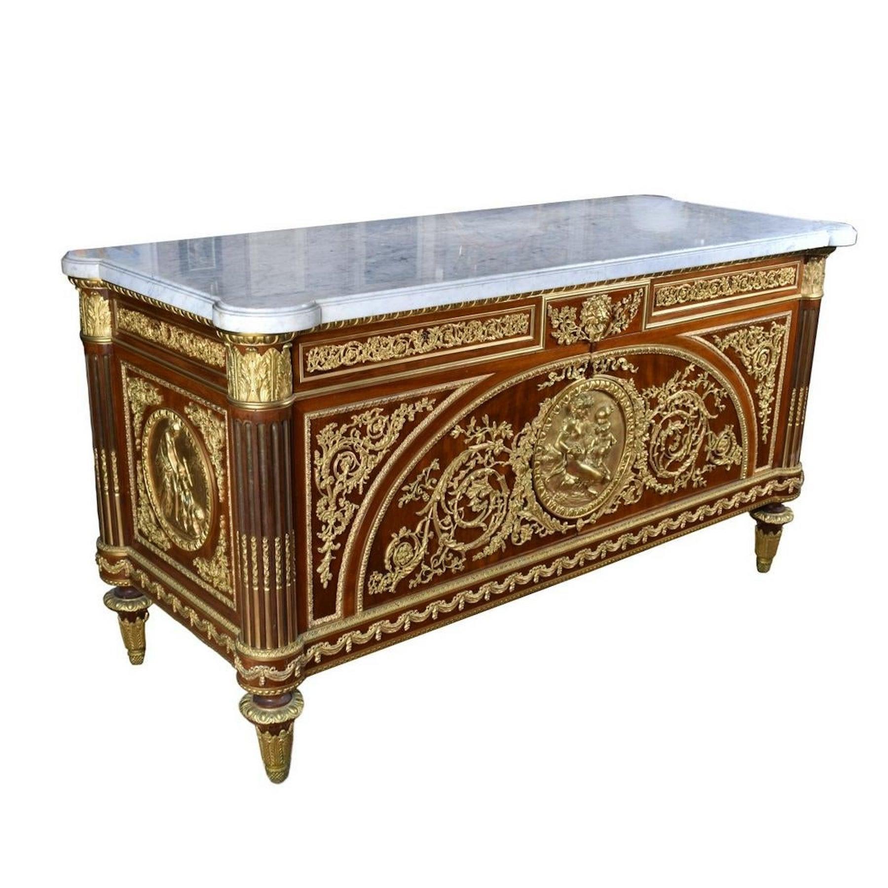 Louis XVI Style Commode after Benneman and Stöckel Model for Marie-Antoinette 3