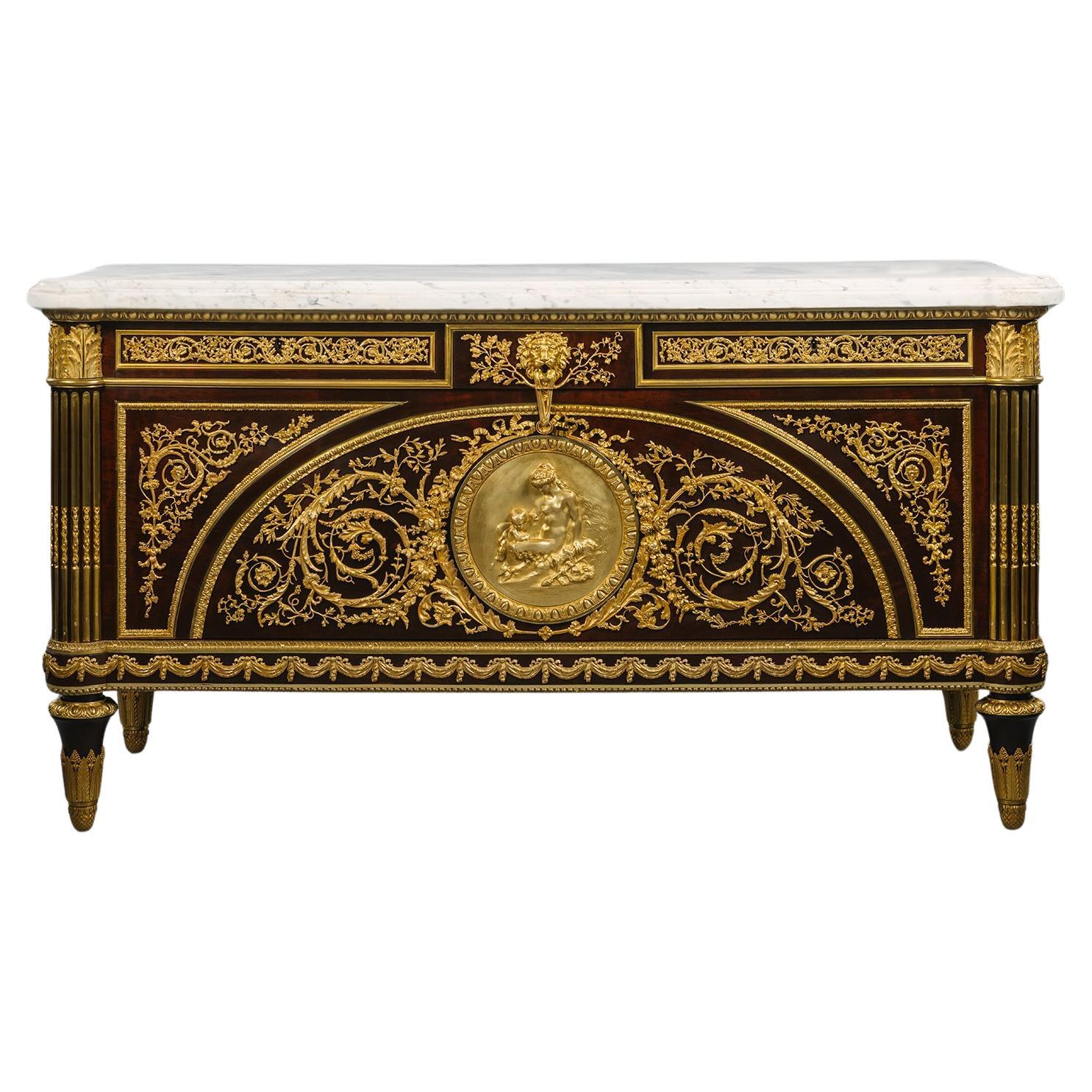 Commode de style Louis XVI, d'après le modèle de Joseph et Guillaume Benneman