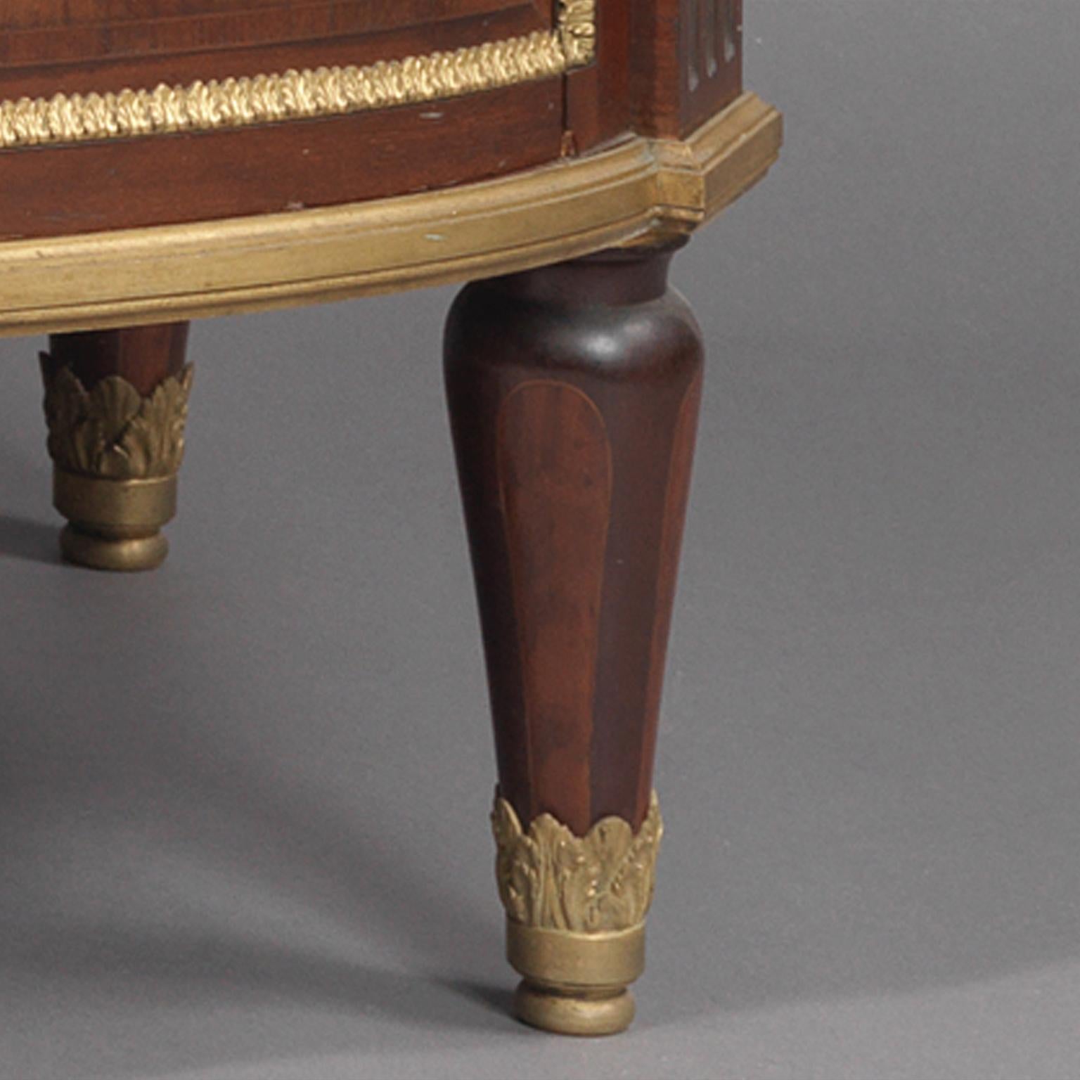 Gilt Louis XVI Style Commode after the Model by Leleu by François Linke, circa 1910 For Sale