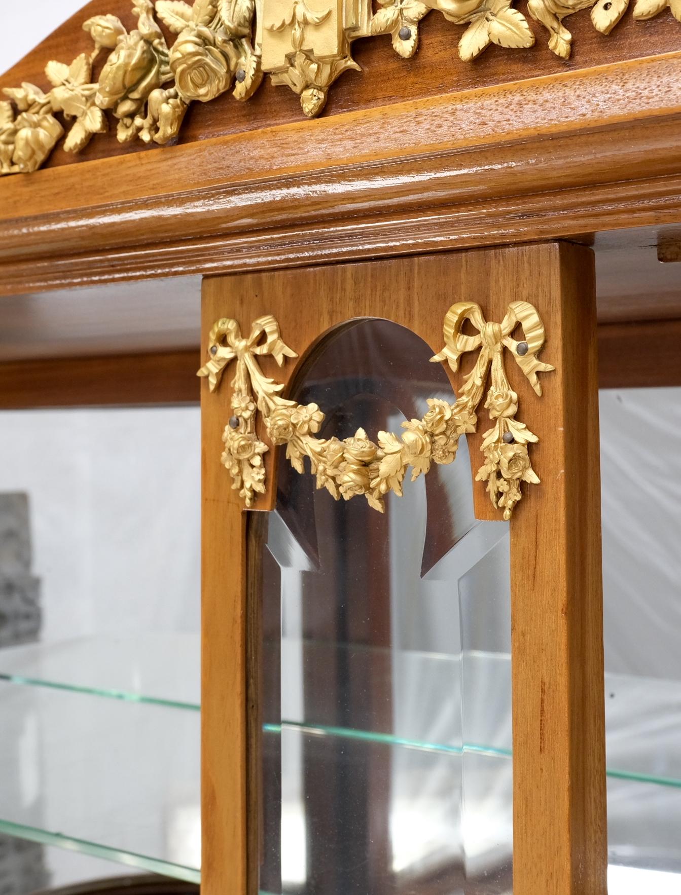 Louis XVI Style Commode Bronze Ormolu-Mounted Vitrine Buffet Sideboard Inlay For Sale 5