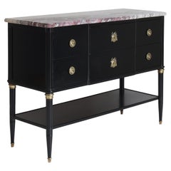 Carrara Marble Commodes and Chests of Drawers