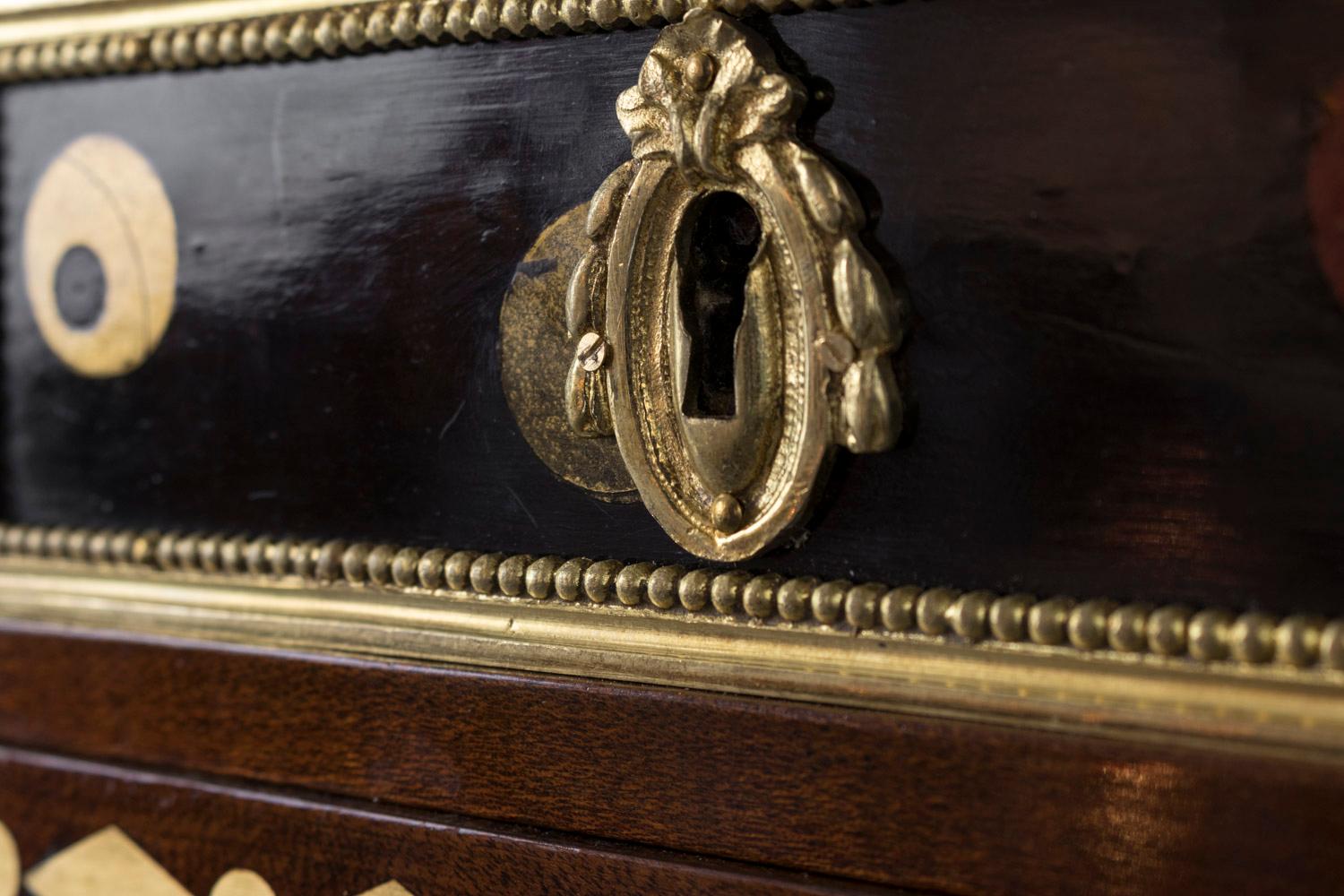 Louis XVI Style Commode with a Lacquer Decor, Early 20th Century 3
