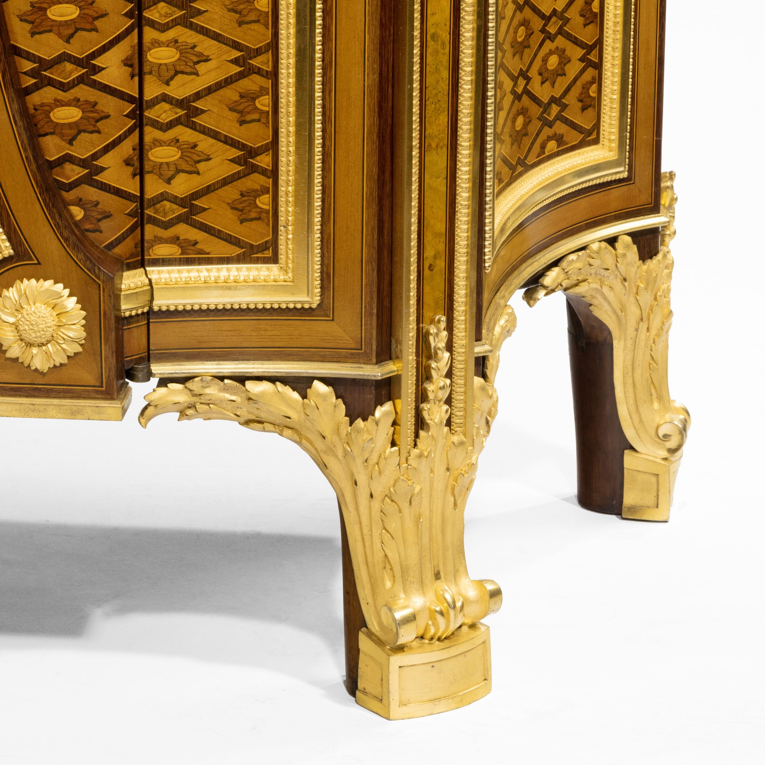 Louis XVI Style Commode with Painted Panel by Henry Dasson, Dated 1879 In Good Condition For Sale In London, GB