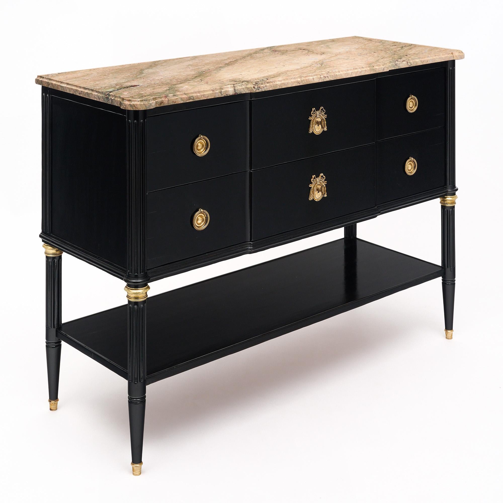 French Louis XVI Style Console Chest