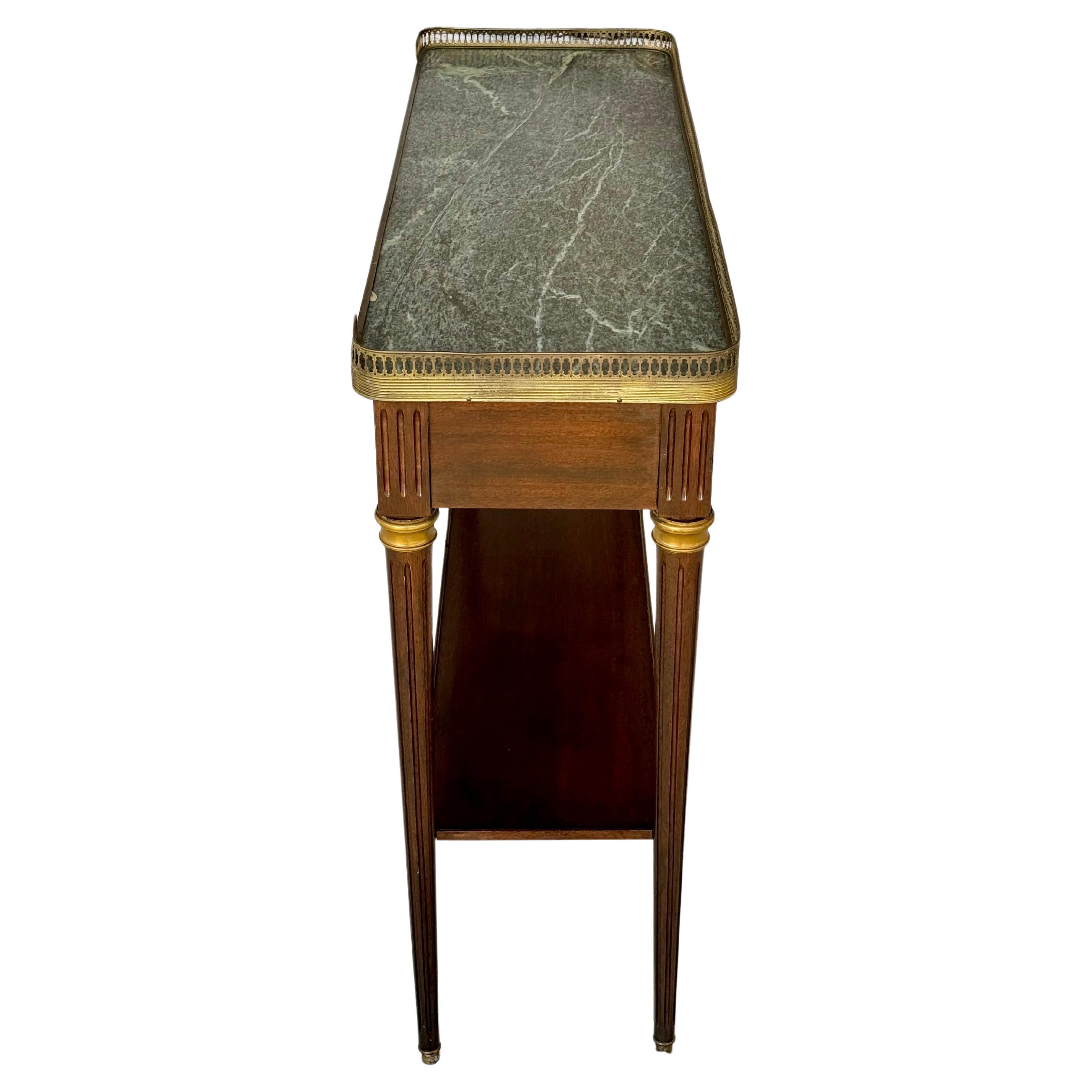 Louis XVI Style Console Desserte Table In Good Condition In Bradenton, FL
