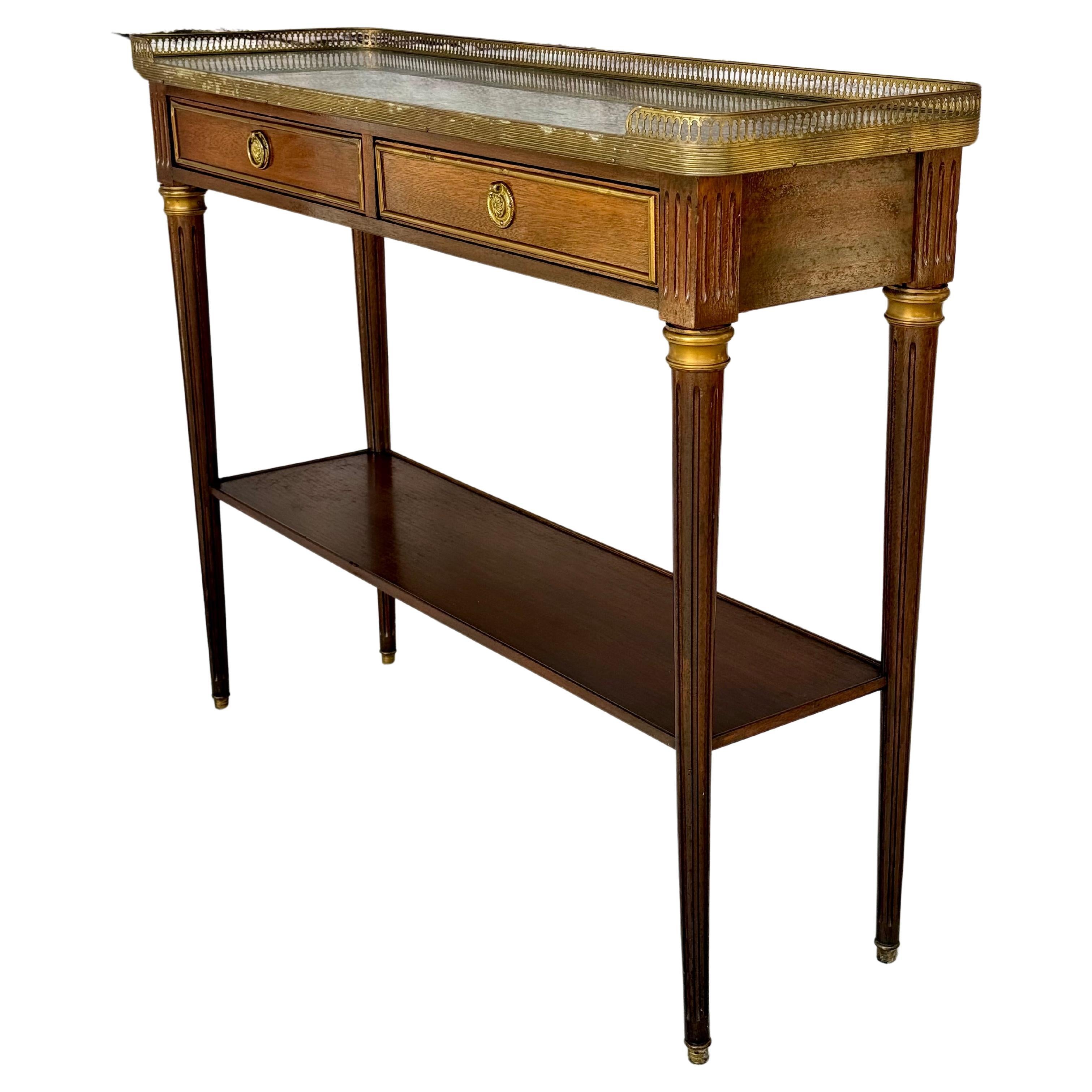 19th Century Louis XVI Style Console Desserte Table
