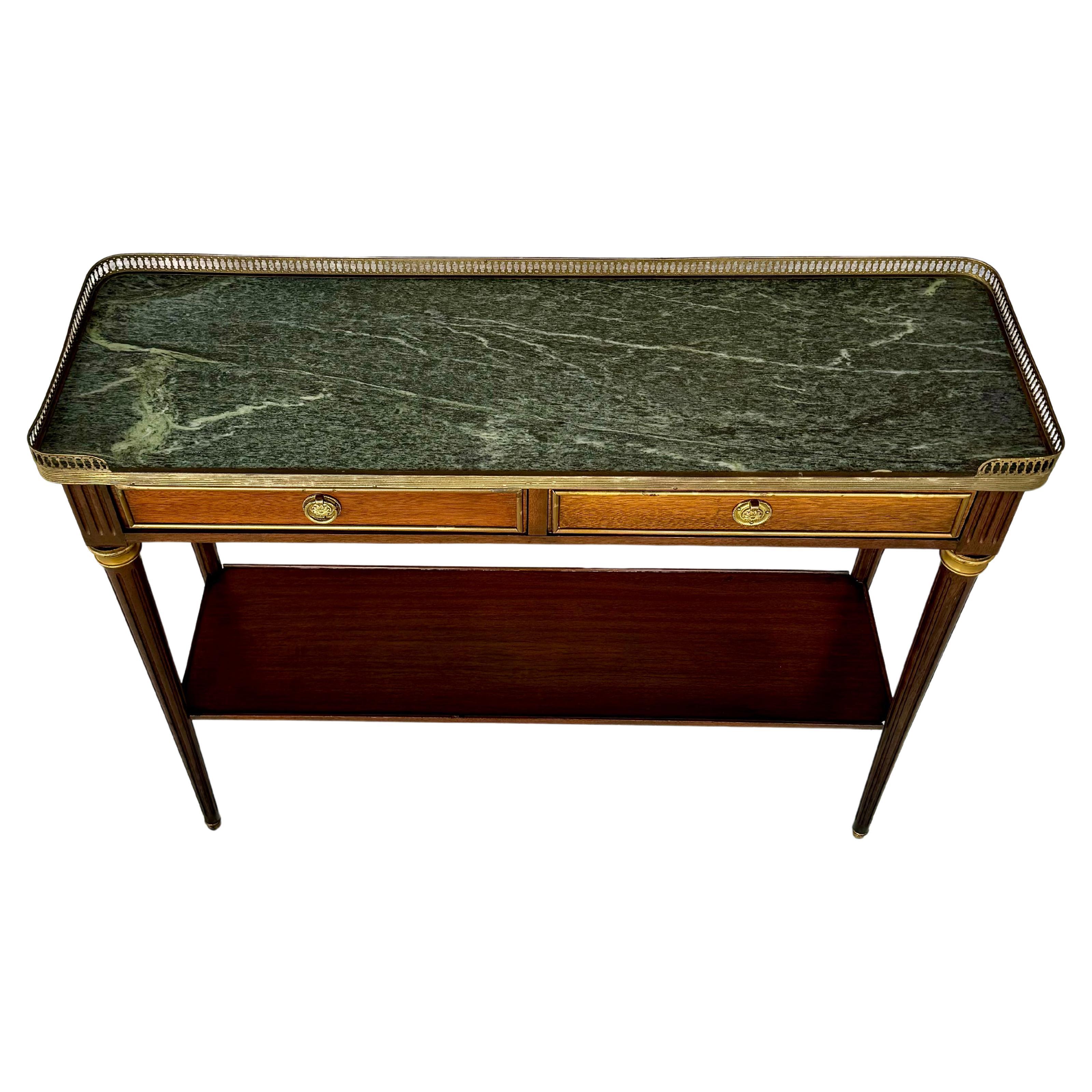 Wood Louis XVI Style Console Desserte Table