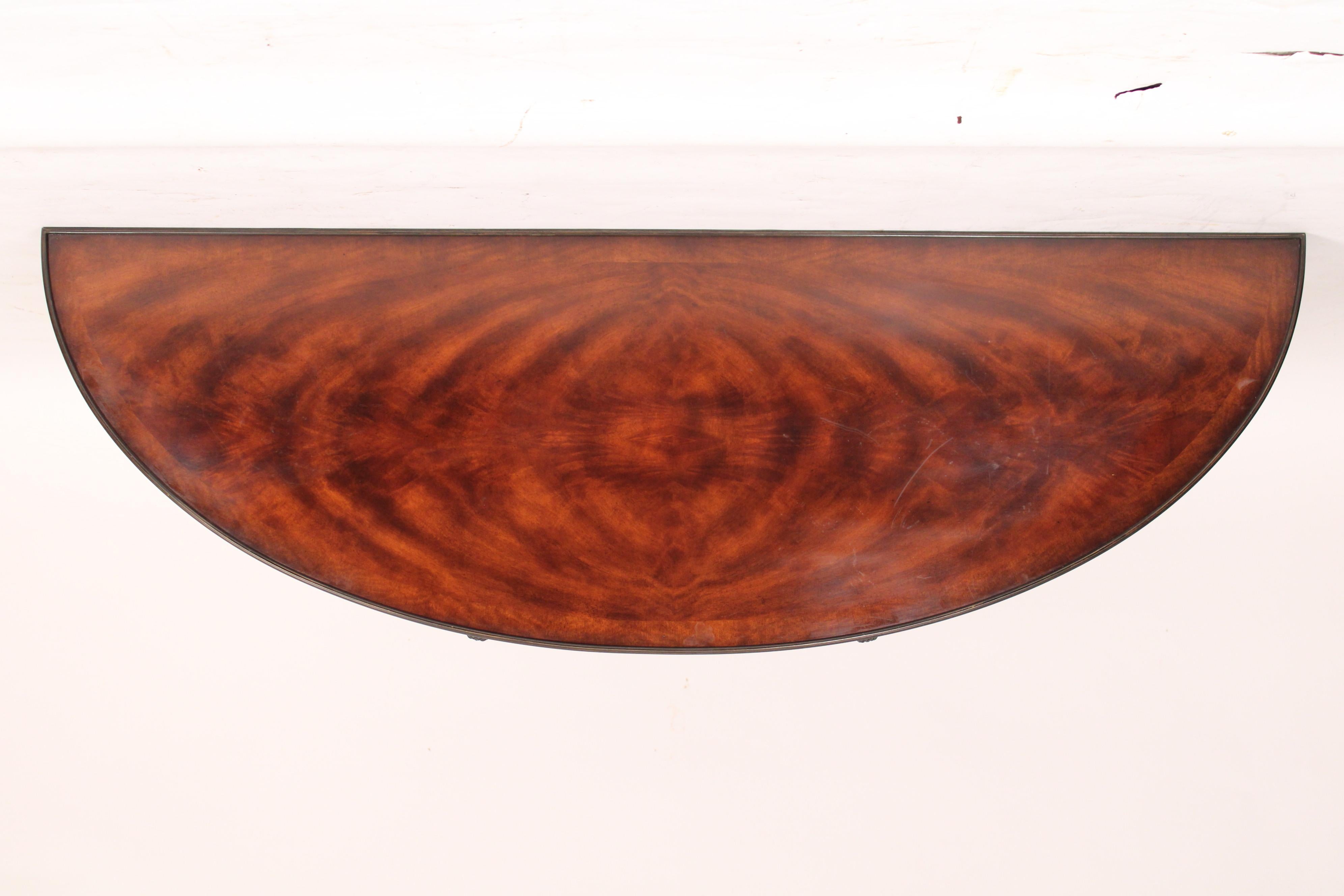 Brass Louis XVI Style Console Table by Theodore Alexander