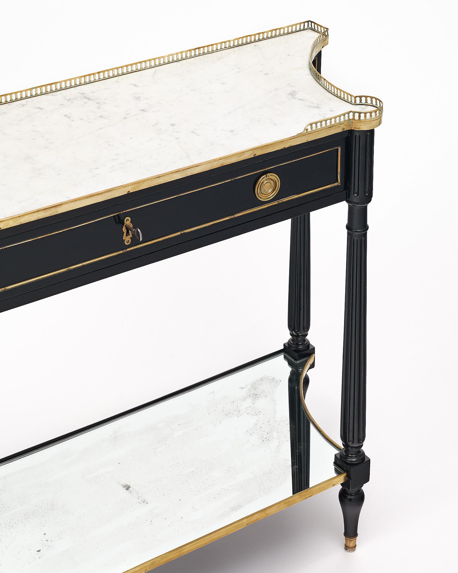 Louis XVI Style Console Table In Good Condition For Sale In Austin, TX