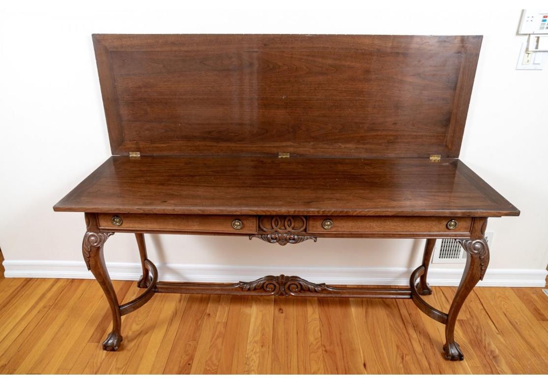 Louis XVI Style Console Table  with Flip Top For Sale 3