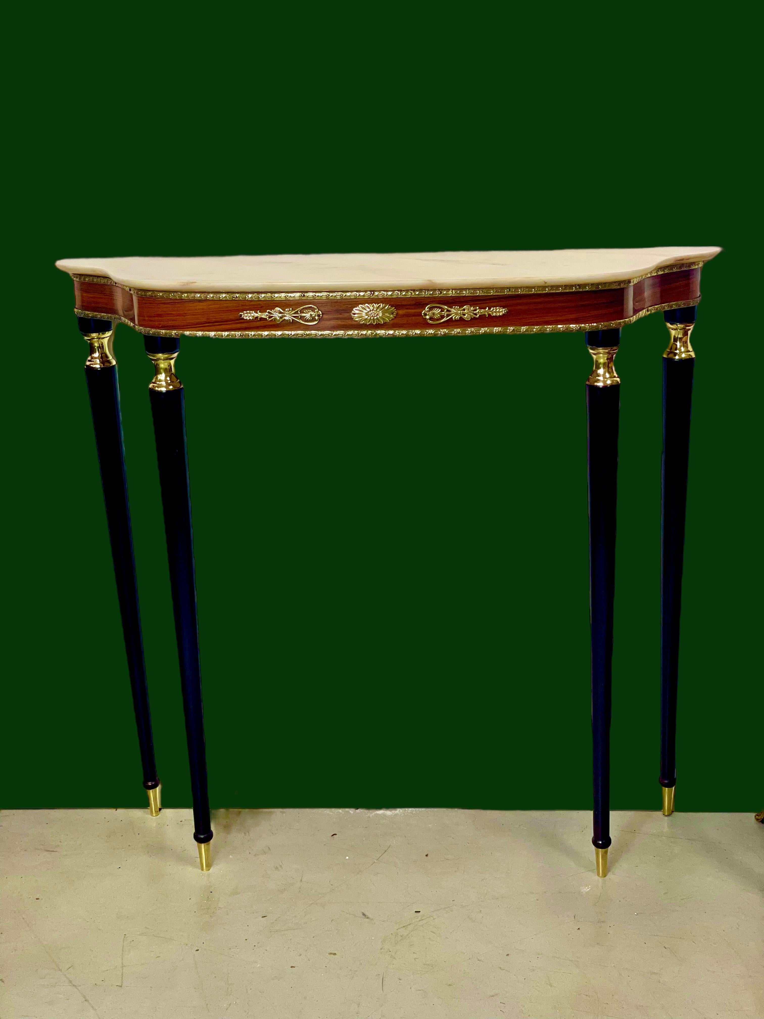 19th Century French Louis XVI Style Console Table with Marble Top 3