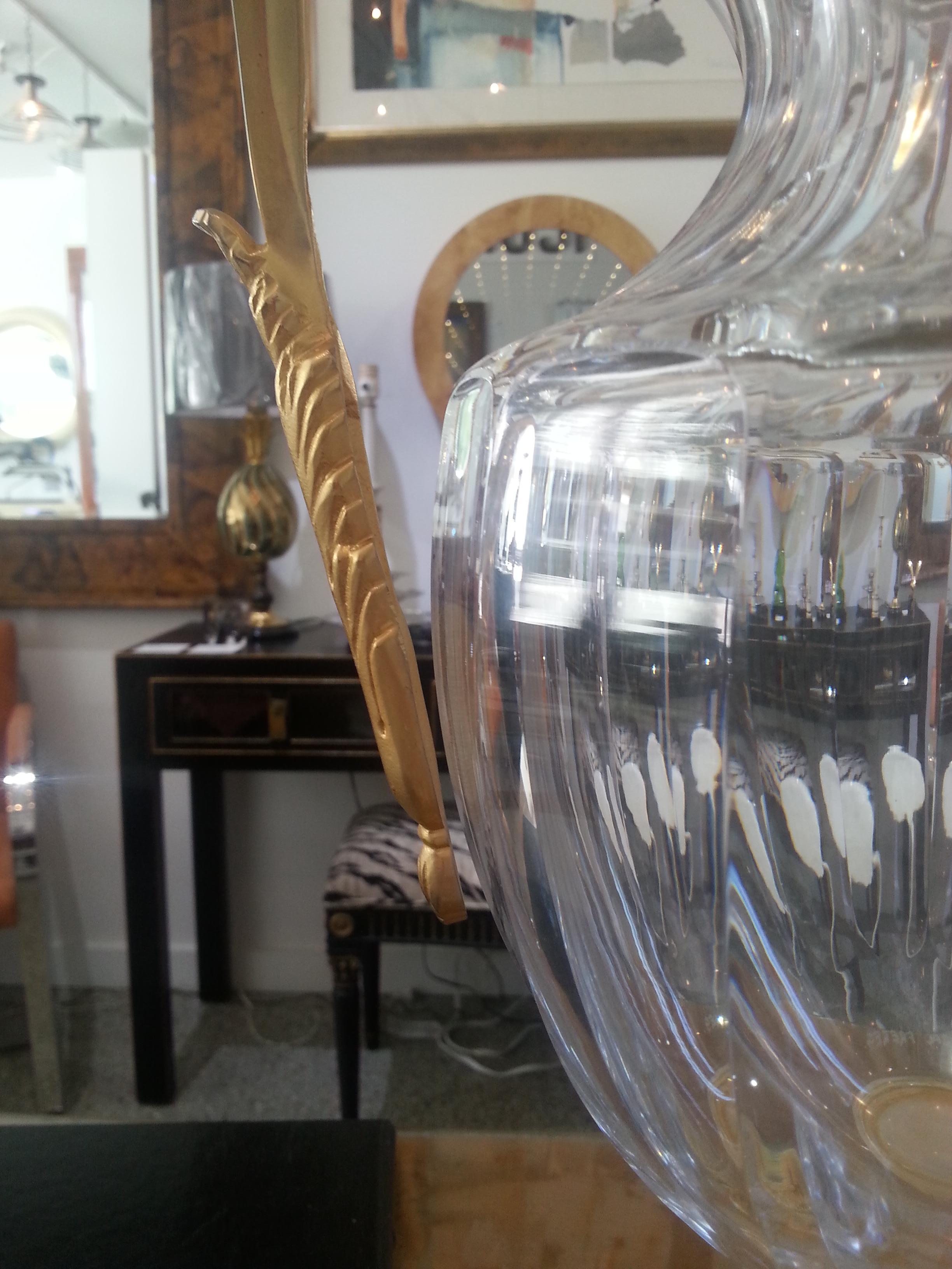 Vase de style Louis XVI en cristal et bronze par Martin Benito  en vente 1