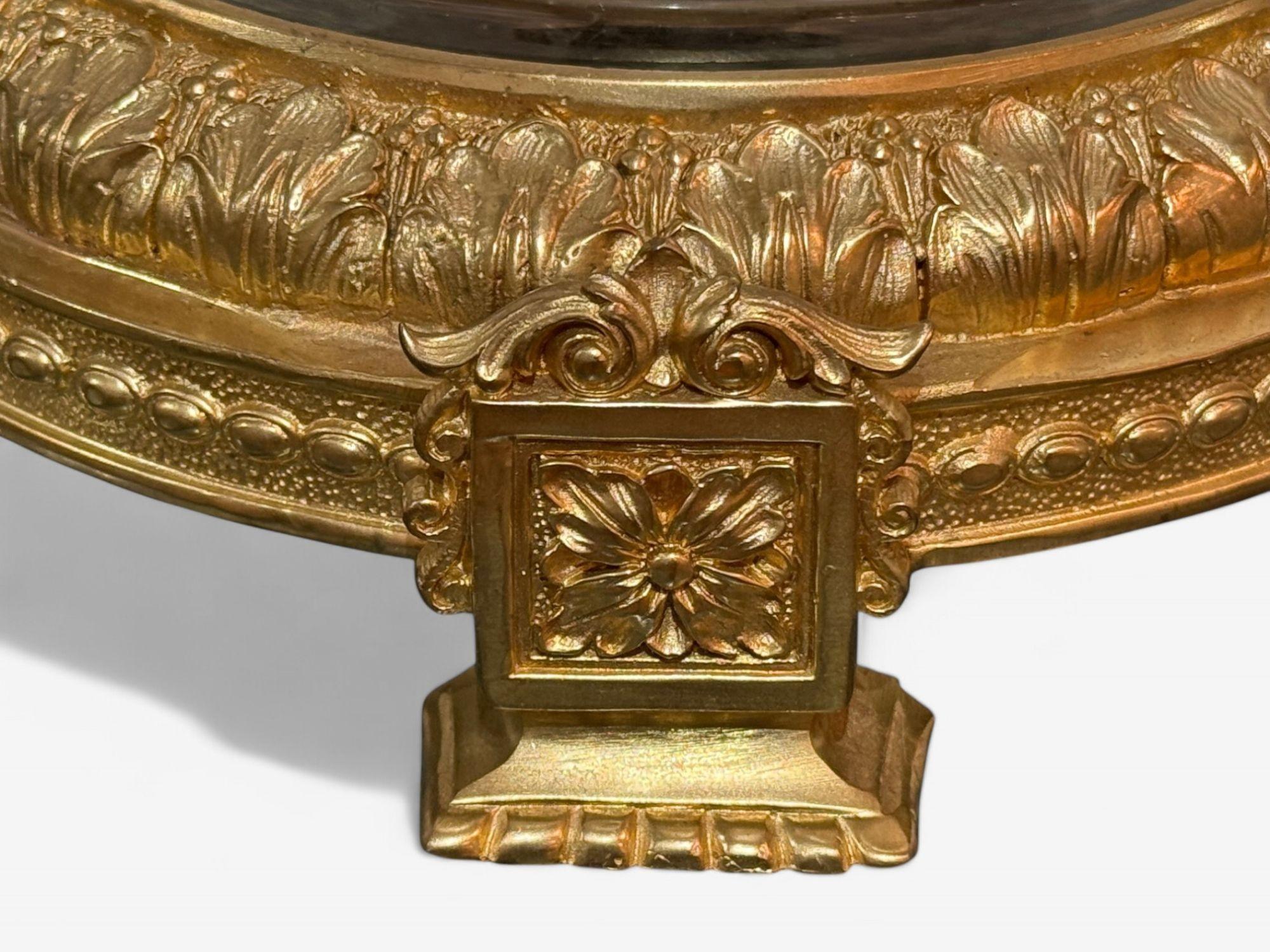 Louis XVI Style, Crystal, Bronze, Monumental Lidded Urns, Italy, 20th c. For Sale 7