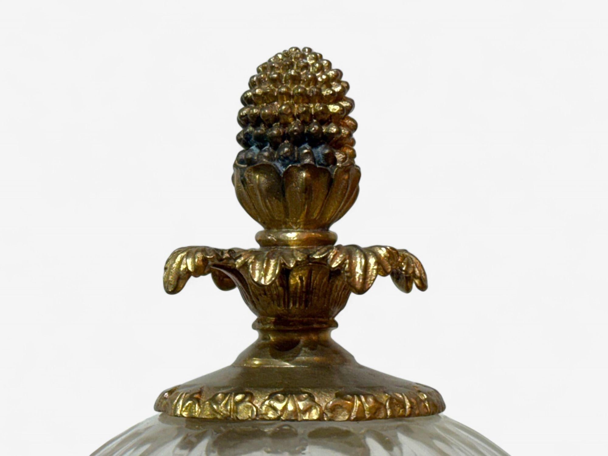 Louis XVI Style, Crystal, Bronze, Monumental Lidded Urns, Italy, 20th c. For Sale 10