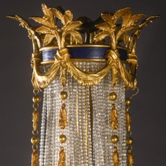 Louis XVI Style Gilt-Bronze and Crystal Chandelier, French, Circa 1900