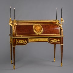 Louis XVI Style Cylinder Bureau, By François Linke