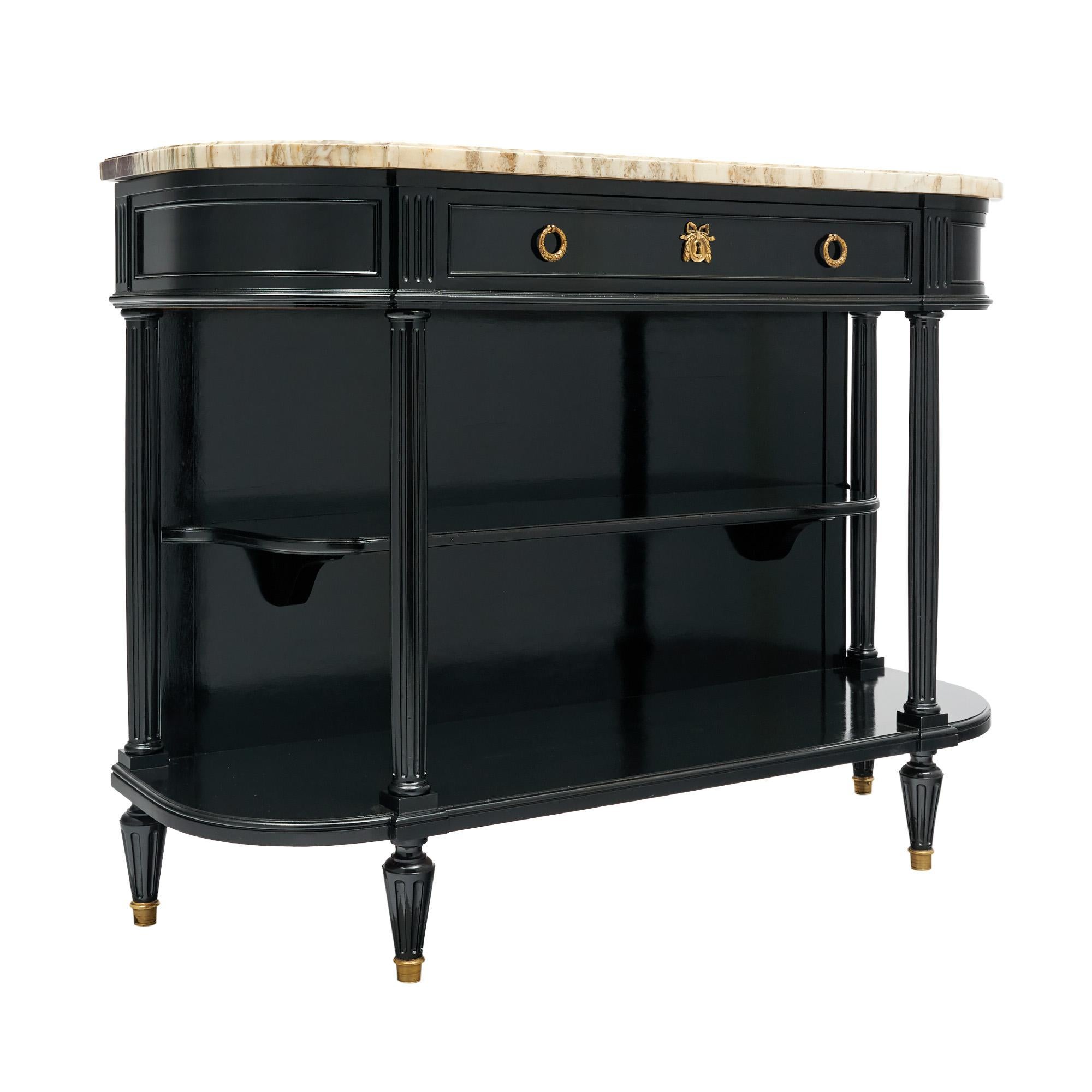 Early 20th Century Louis XVI Style Demilune Buffet For Sale