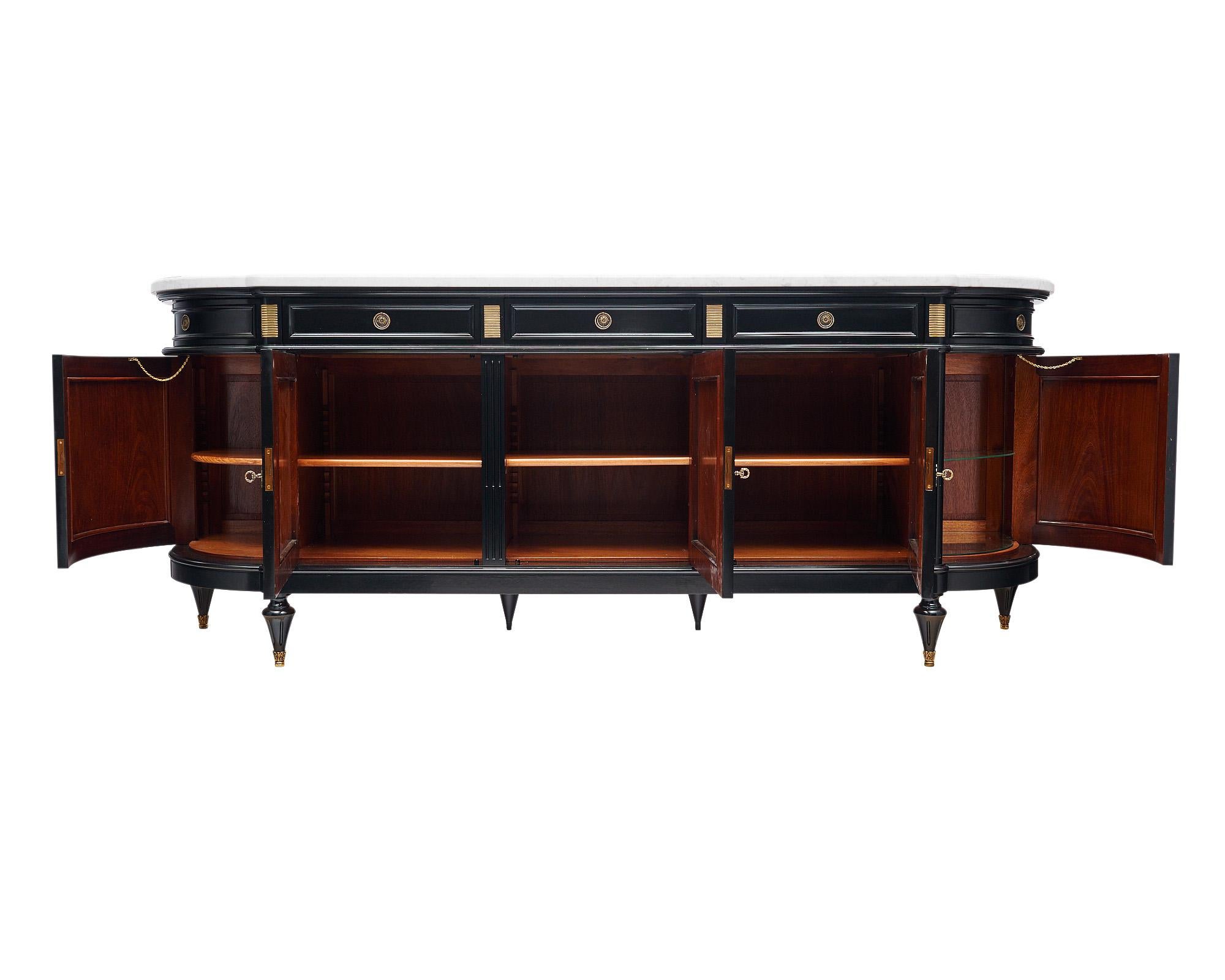 Louis XVI Style Demilune Buffet 1