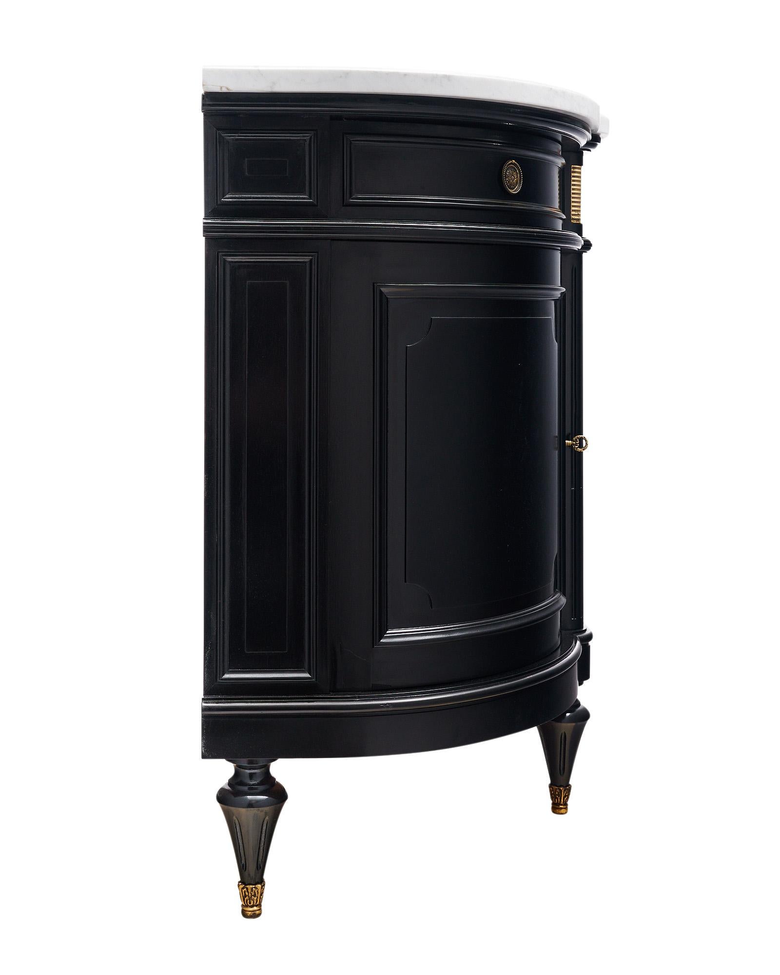 Louis XVI Style Demilune Buffet 2