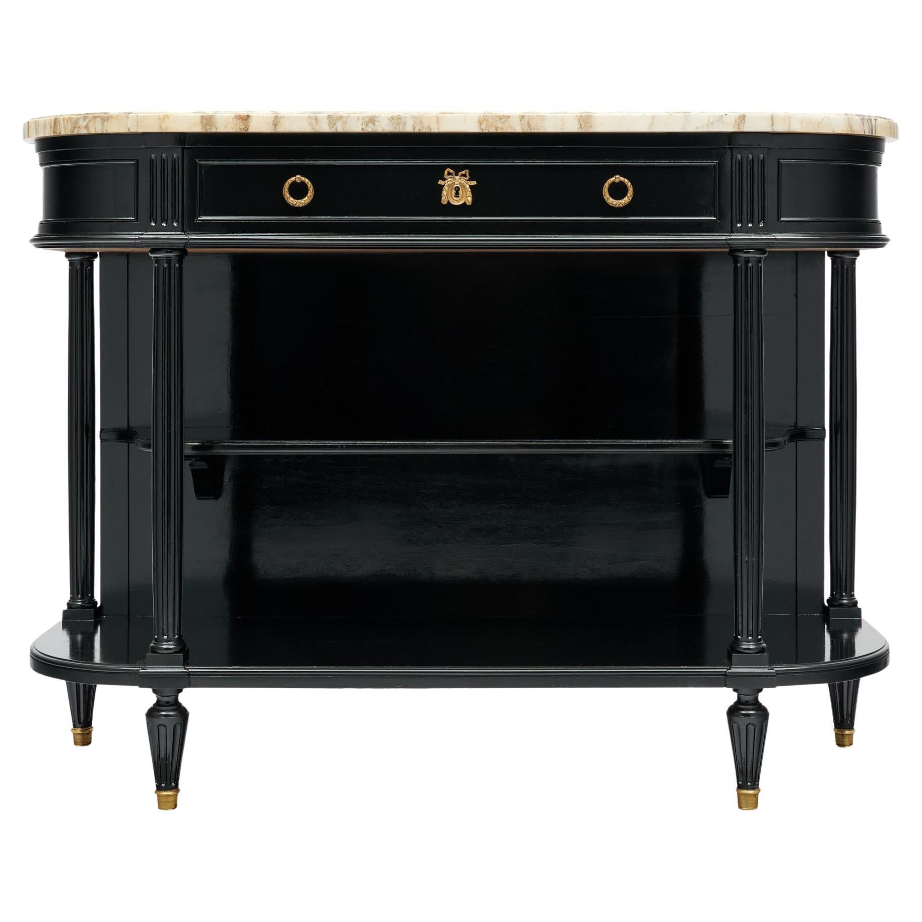 Louis XVI Style Demilune Buffet For Sale