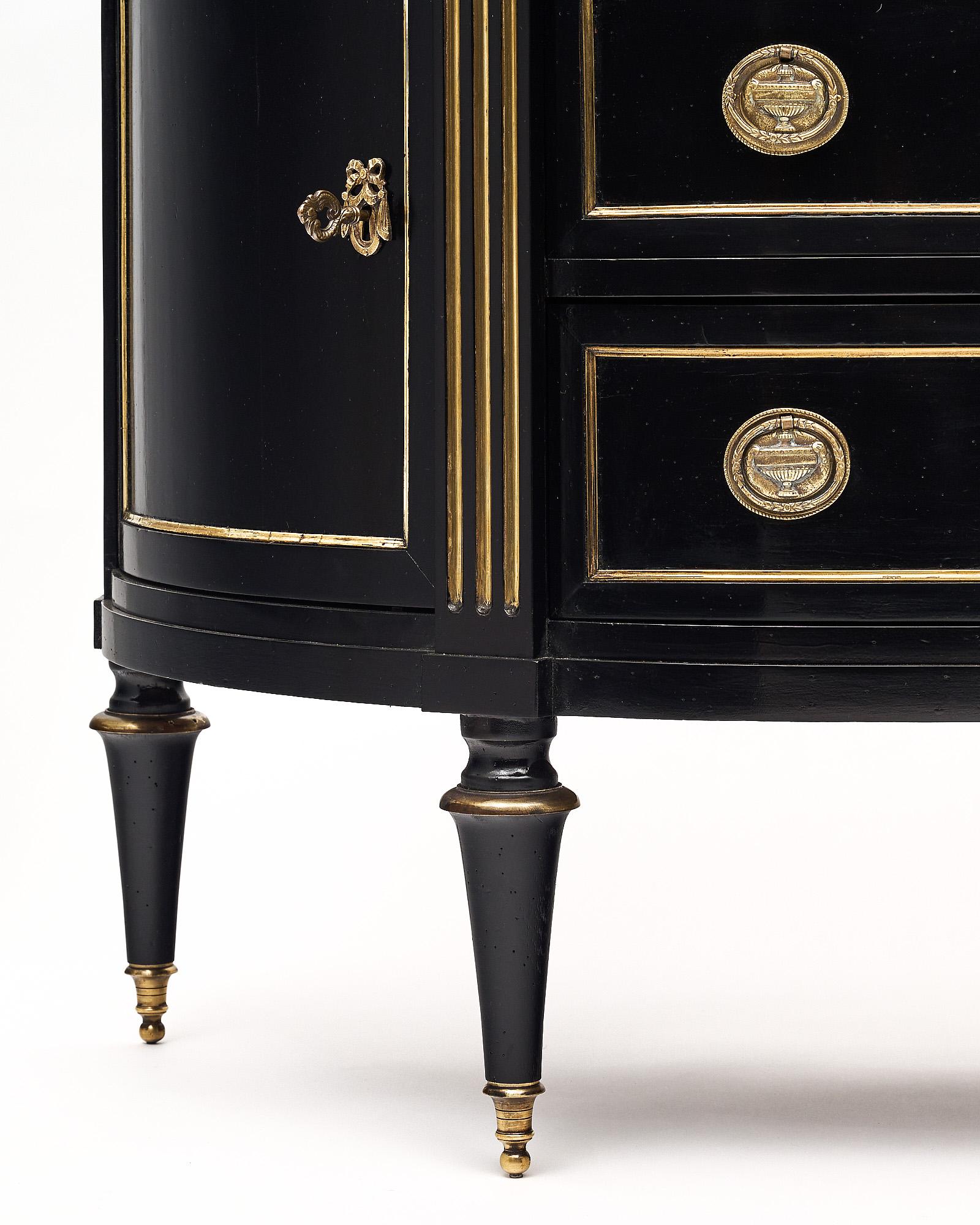 Louis XVI Style Demilune Chest In Good Condition In Austin, TX