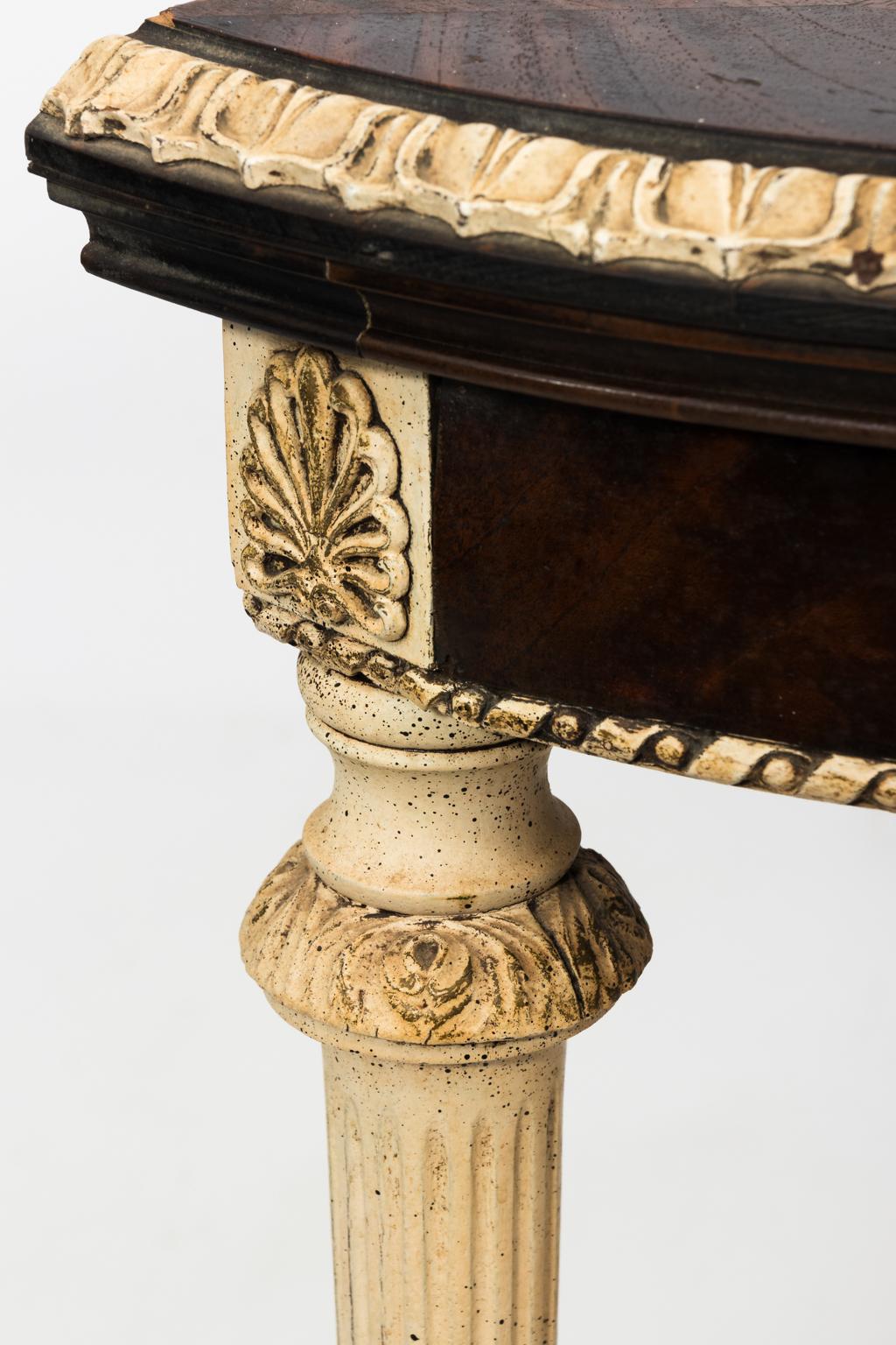 Louis XVI Style Demilune Table 2