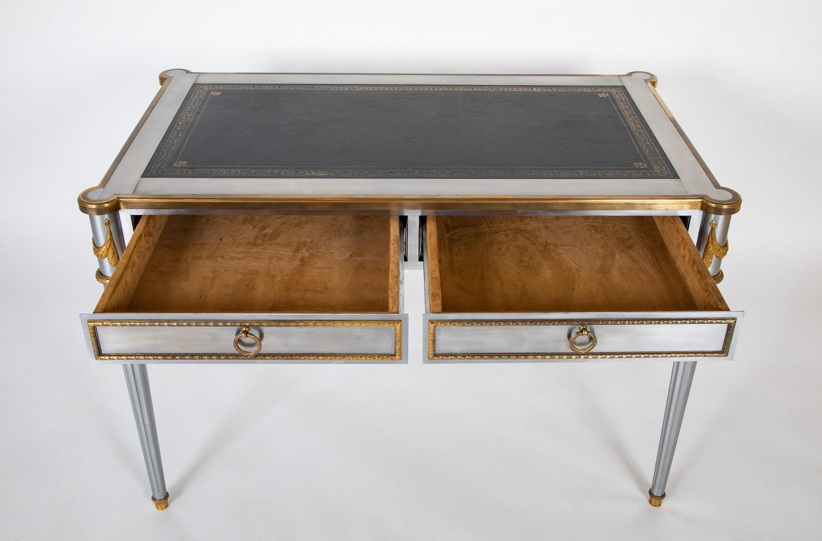 Louis XVI Style Desk By John Vesey  In Good Condition For Sale In Stamford, CT