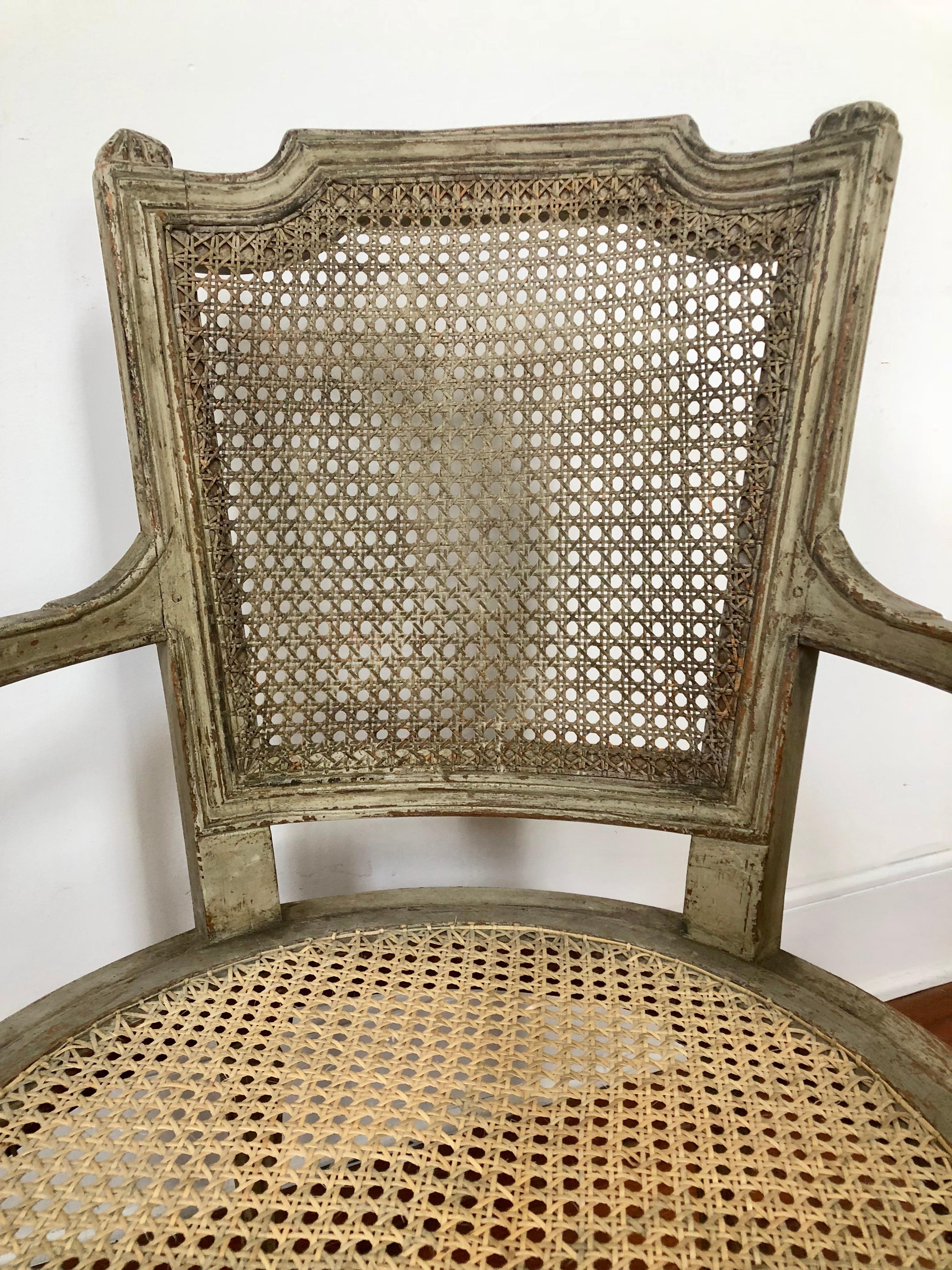 French Louis XVI Style Desk Chair