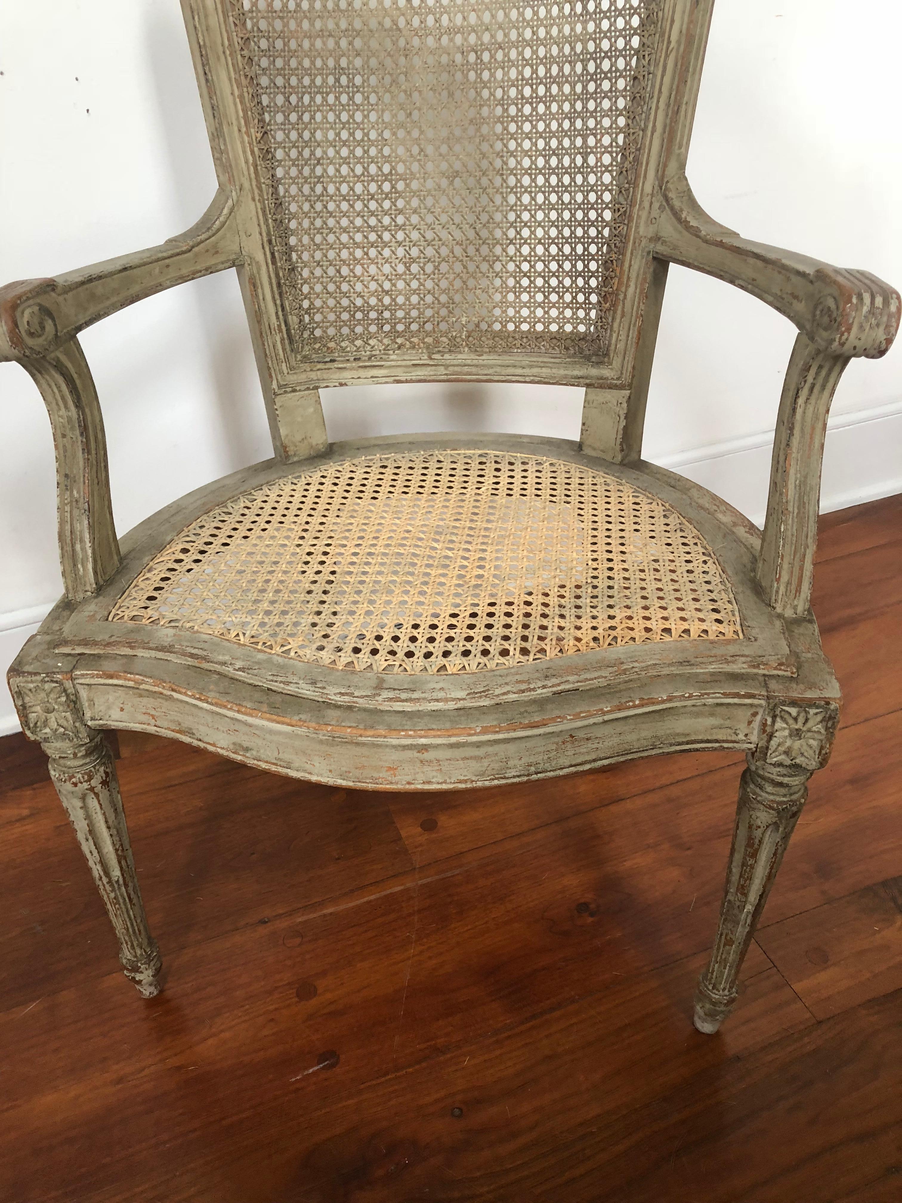 Louis XVI Style Desk Chair In Good Condition In Doylestown, PA