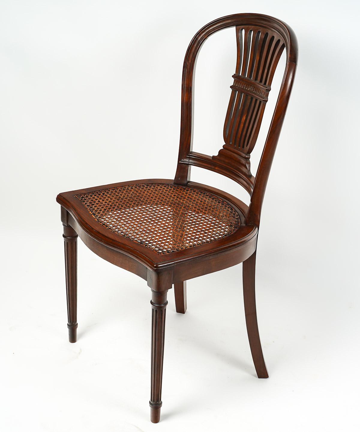 Louis XVI style desk chair. For Sale 1
