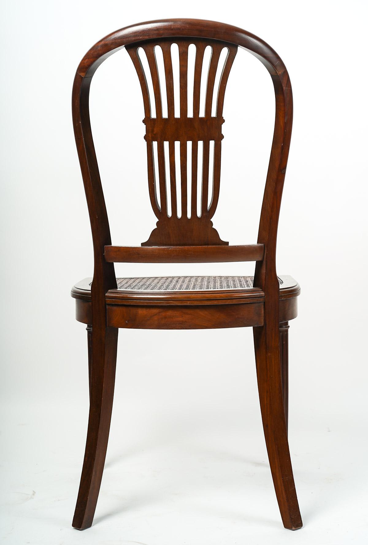 Louis XVI style desk chair. For Sale 3