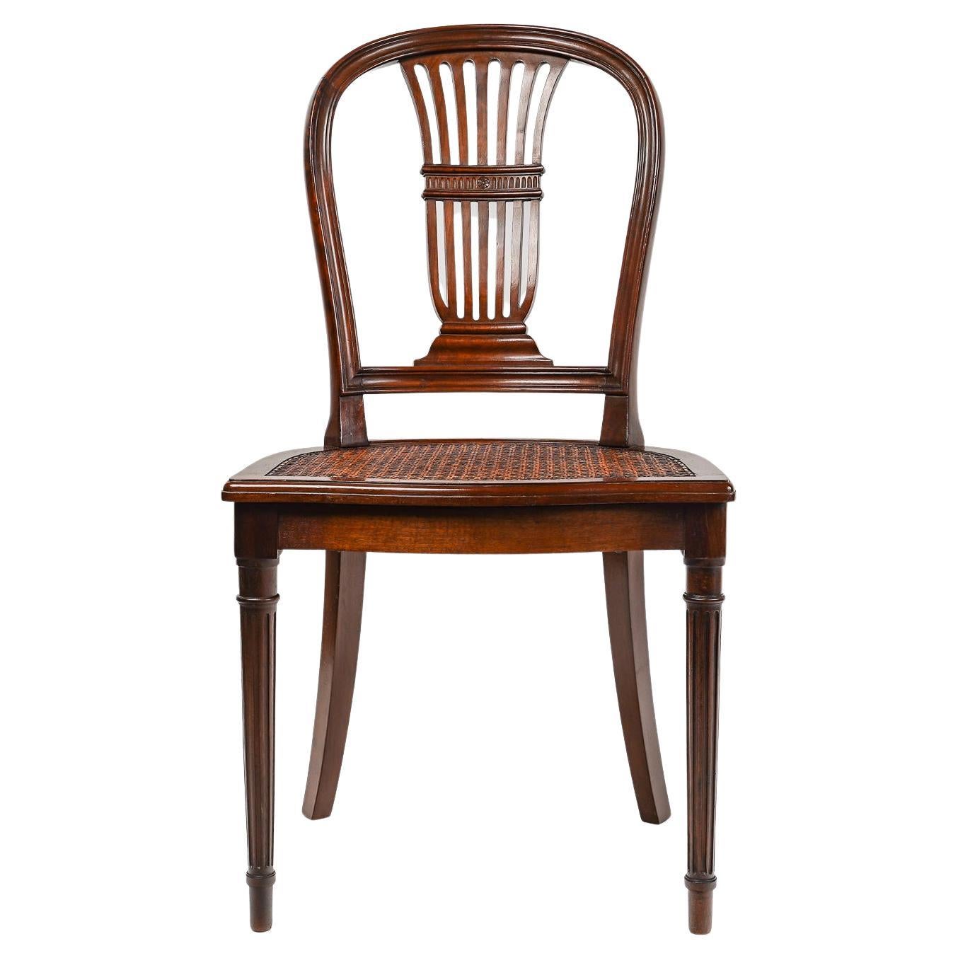Louis XVI style desk chair. For Sale