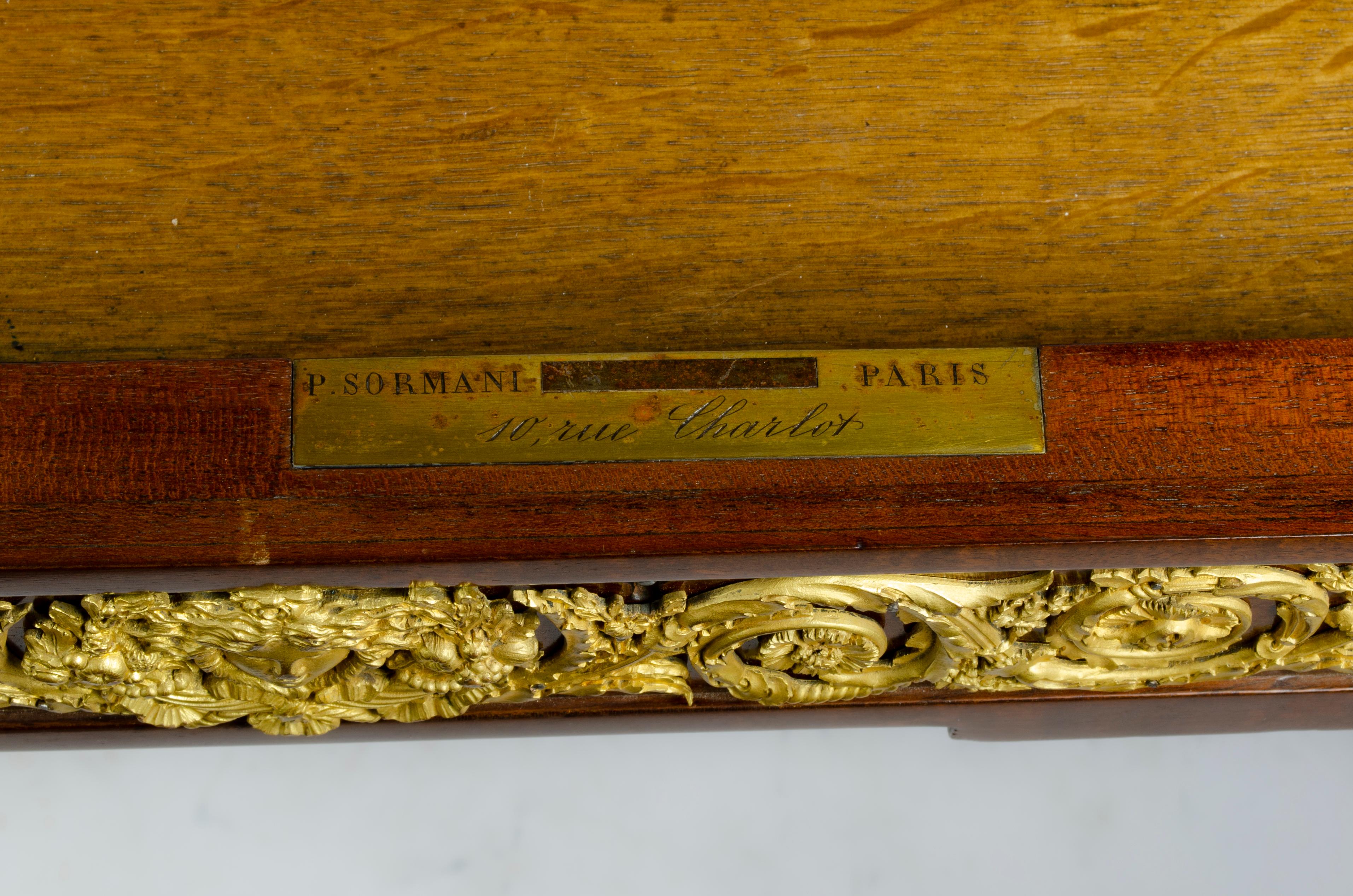 Schreibtisch im Louis-XVI.-Stil von Paul Sormani (Holz) im Angebot